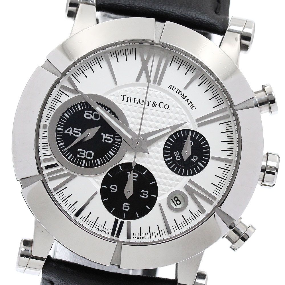 ティファニー TIFFANY-Co. Z1000.82.12A21A71A アトラス クロノグラフ 自動巻き メンズ 保証書付き_939452
