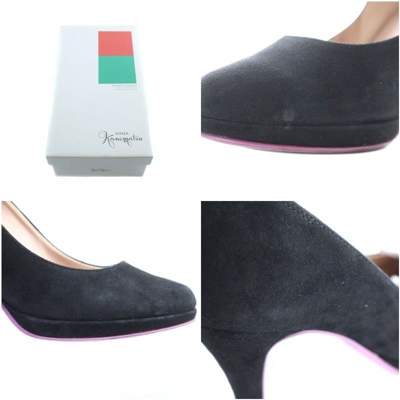 銀座かねまつ GINZA Kanematsu パンプス ラウンドトゥ ハイヒール