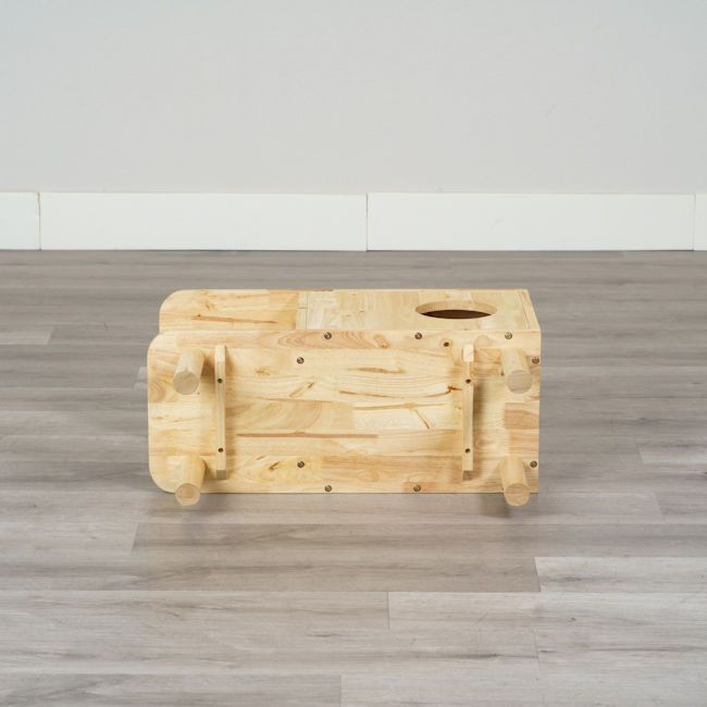 北欧風3WAYサイドテーブル幅70cm 無垢材 キャットハウス 収納