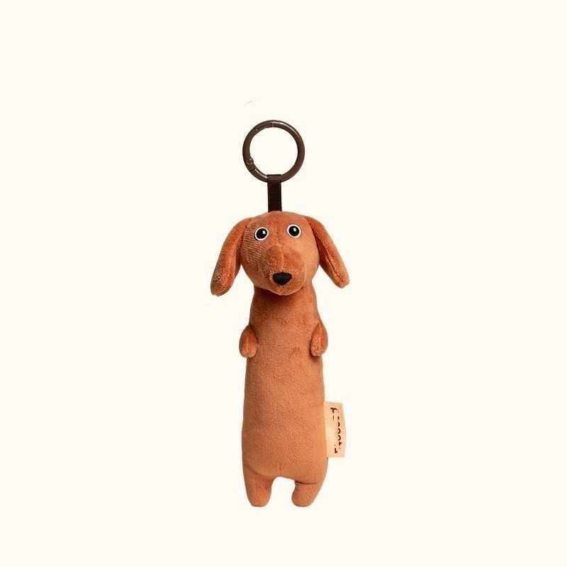 ダックスフンド ぬいぐるみ キーホルダー 約16cm バッグチャーム