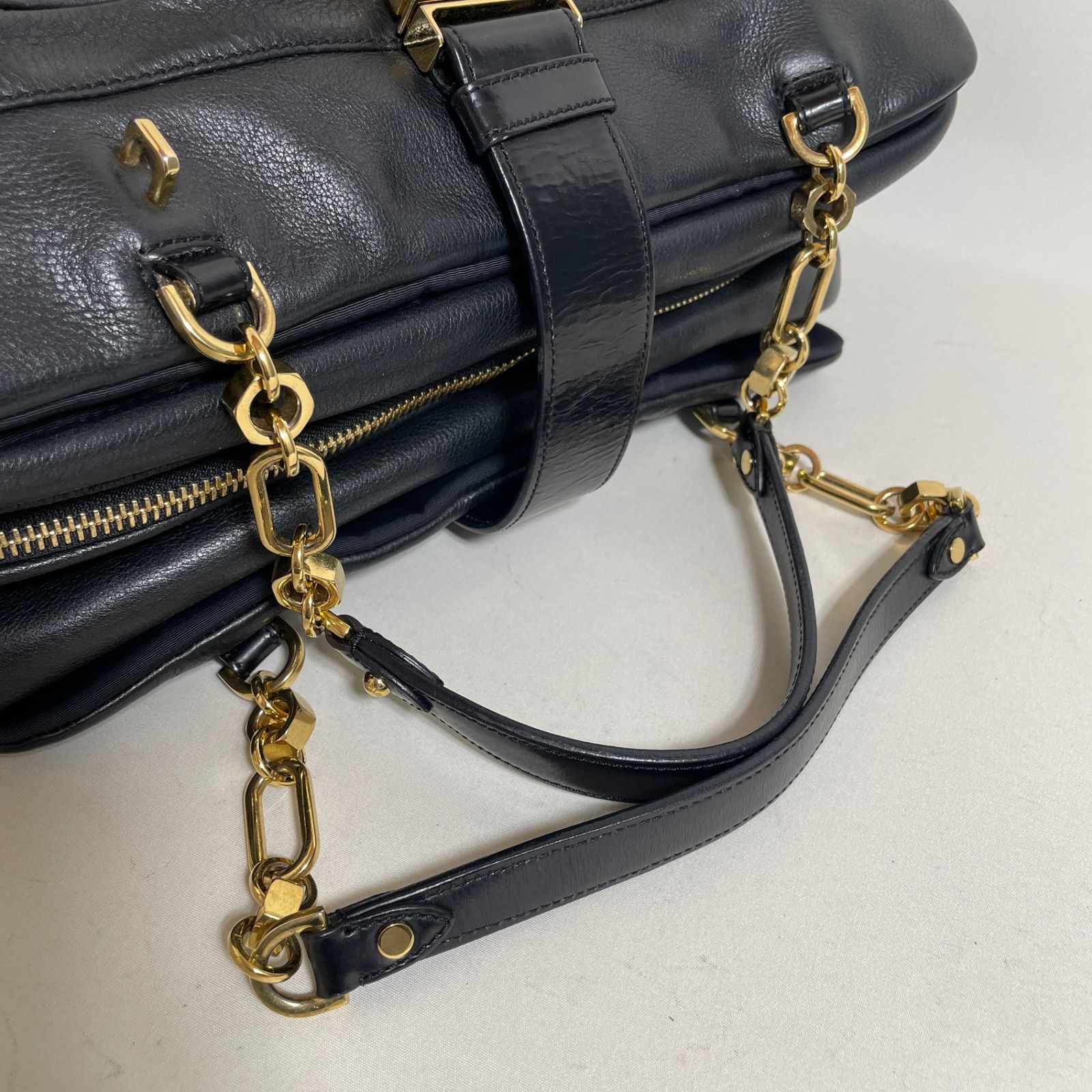 2602-5｜美品｜ロエベ ローラ ハンドバッグ レザー ブラック - メルカリ