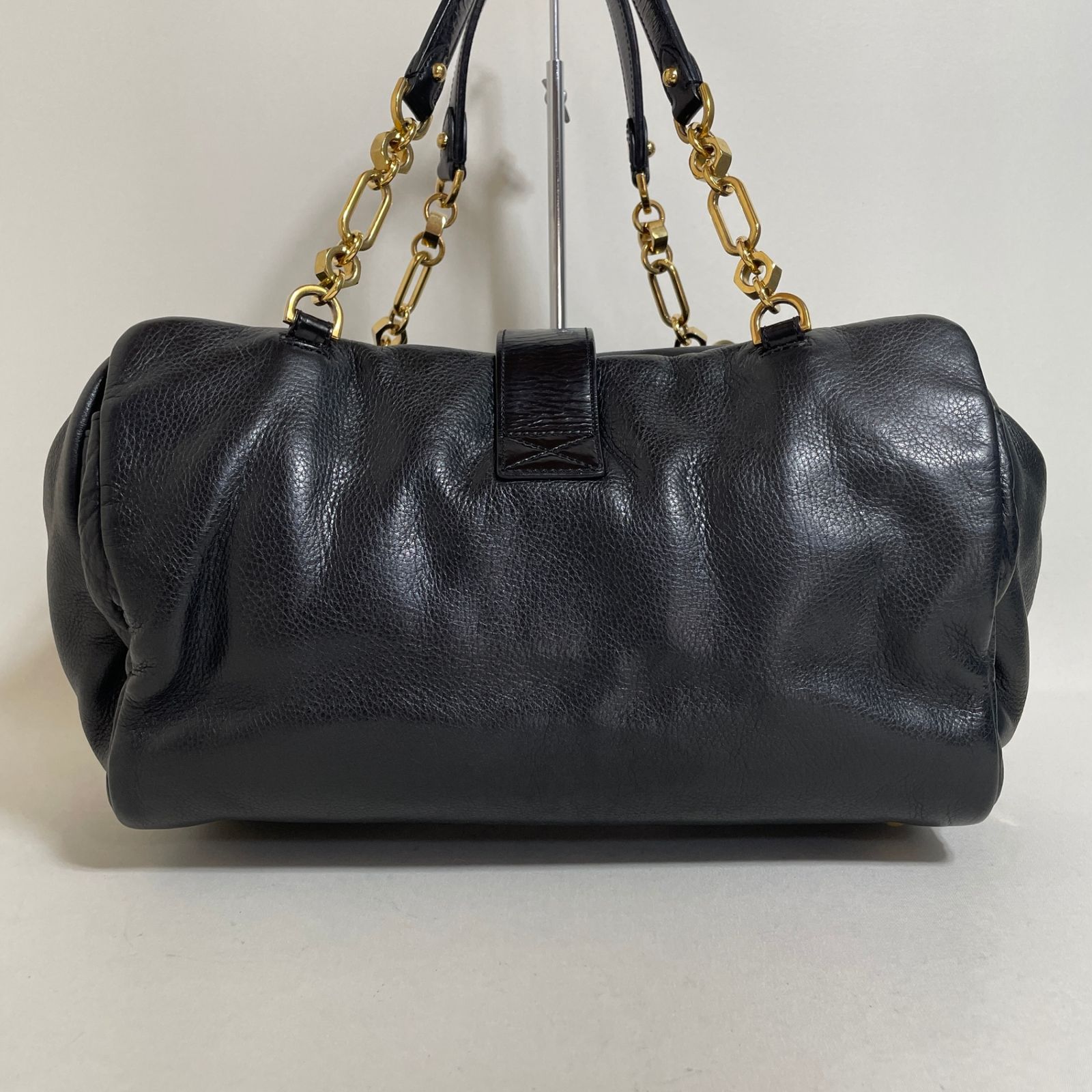 2602-5｜美品｜ロエベ ローラ ハンドバッグ レザー ブラック - メルカリ