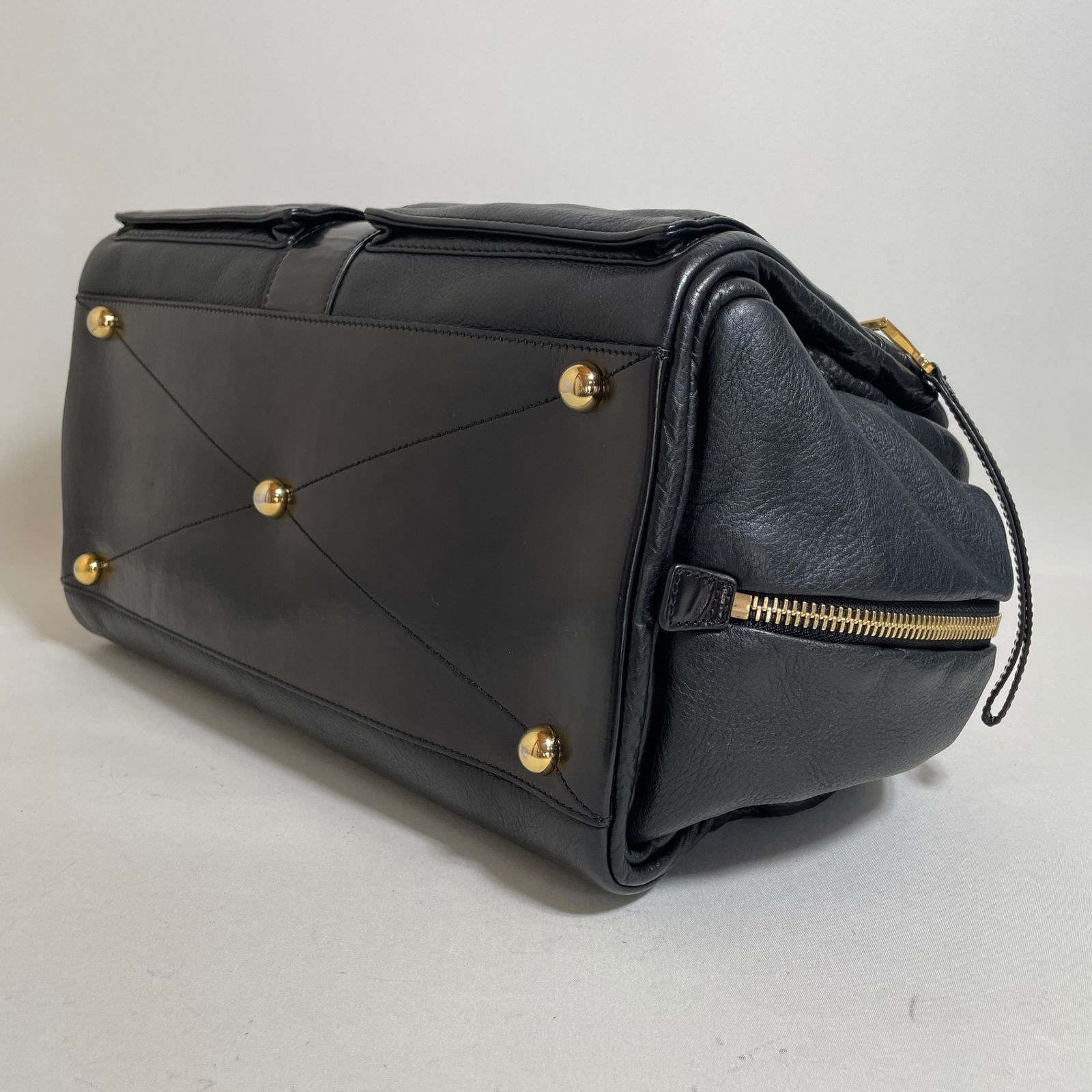 2602-5｜美品｜ロエベ ローラ ハンドバッグ レザー ブラック - メルカリ