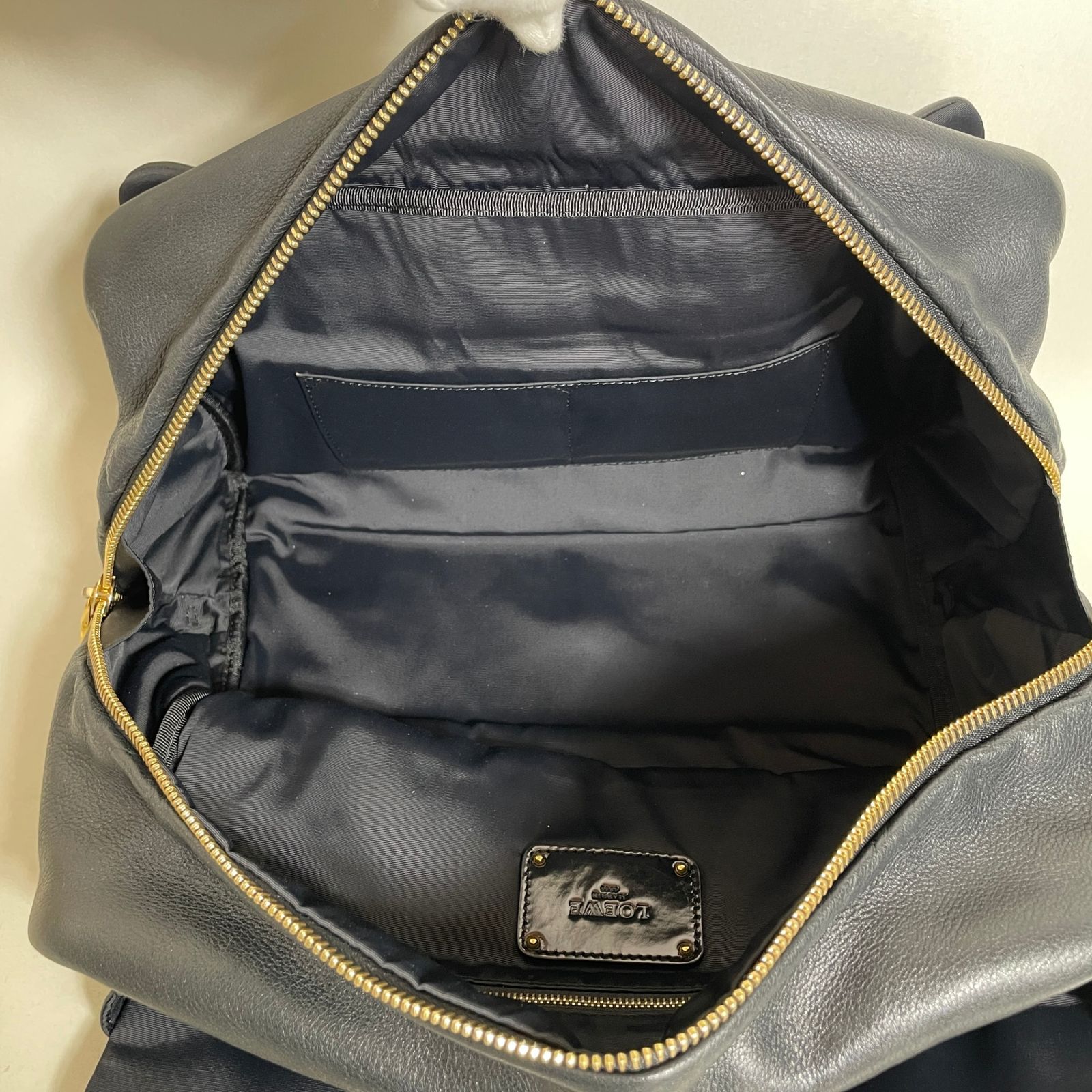 2602-5｜美品｜ロエベ ローラ ハンドバッグ レザー ブラック - メルカリ