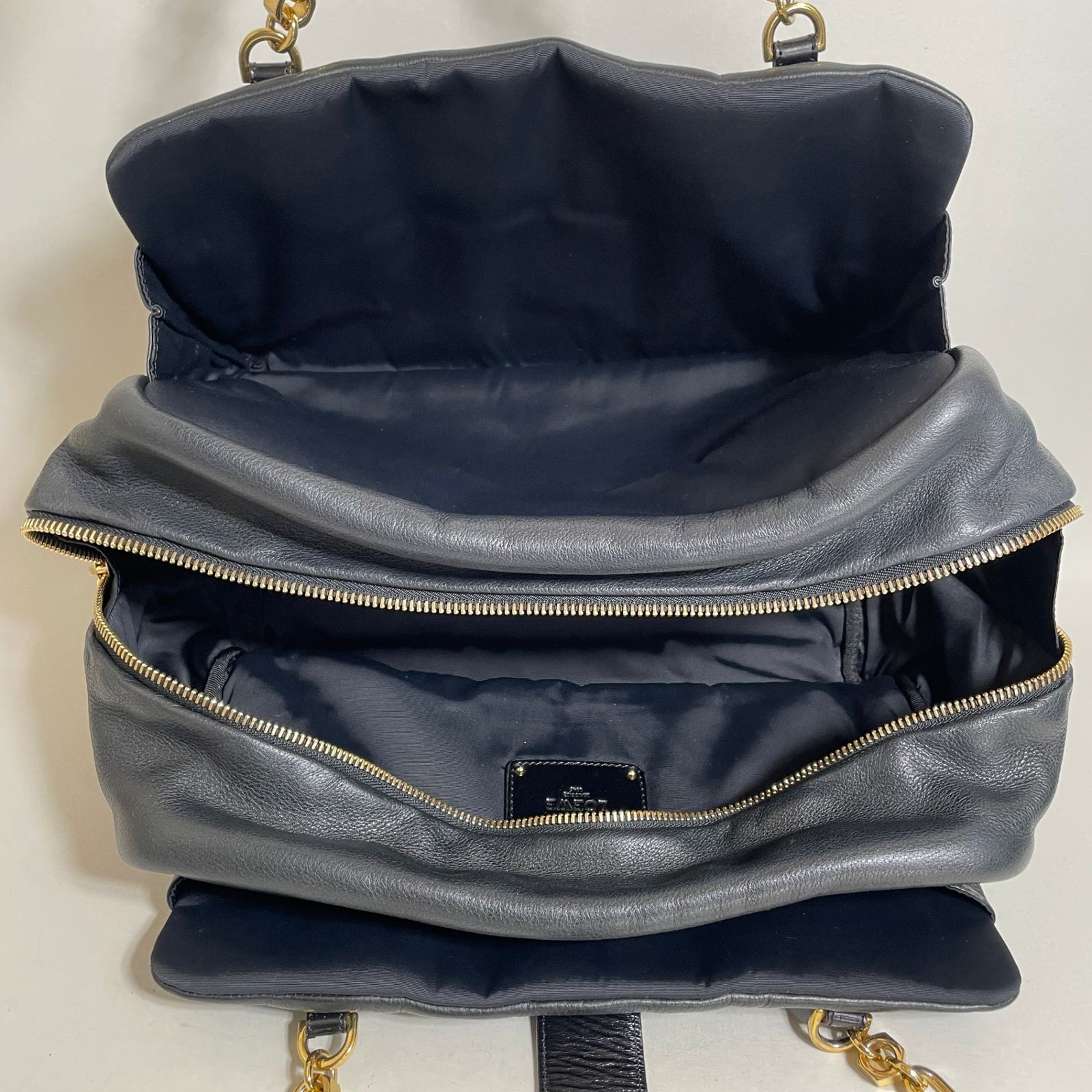 2602-5｜美品｜ロエベ ローラ ハンドバッグ レザー ブラック - メルカリ