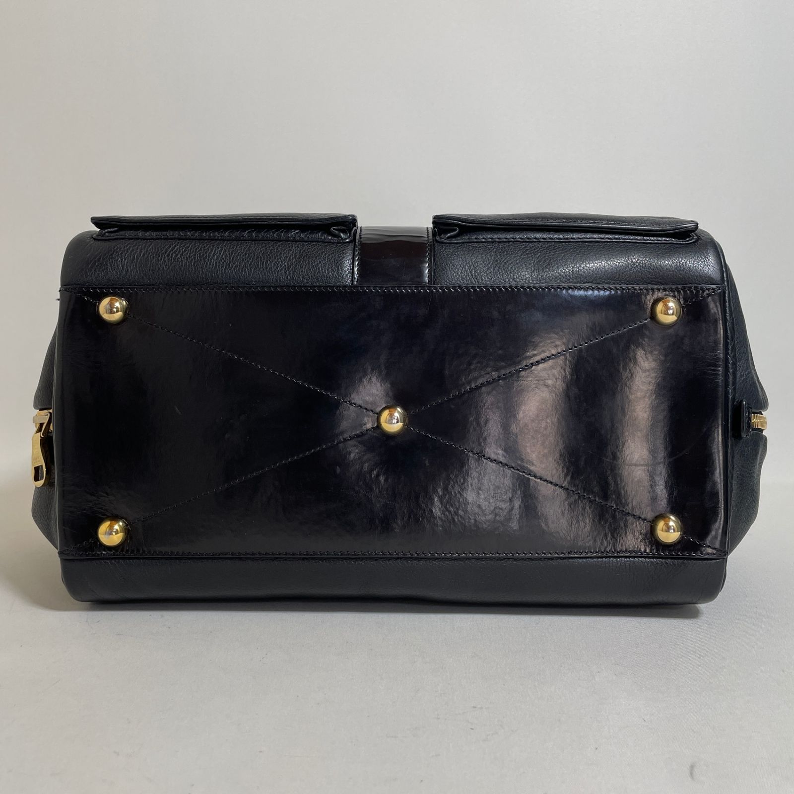 2602-5｜美品｜ロエベ ローラ ハンドバッグ レザー ブラック - メルカリ