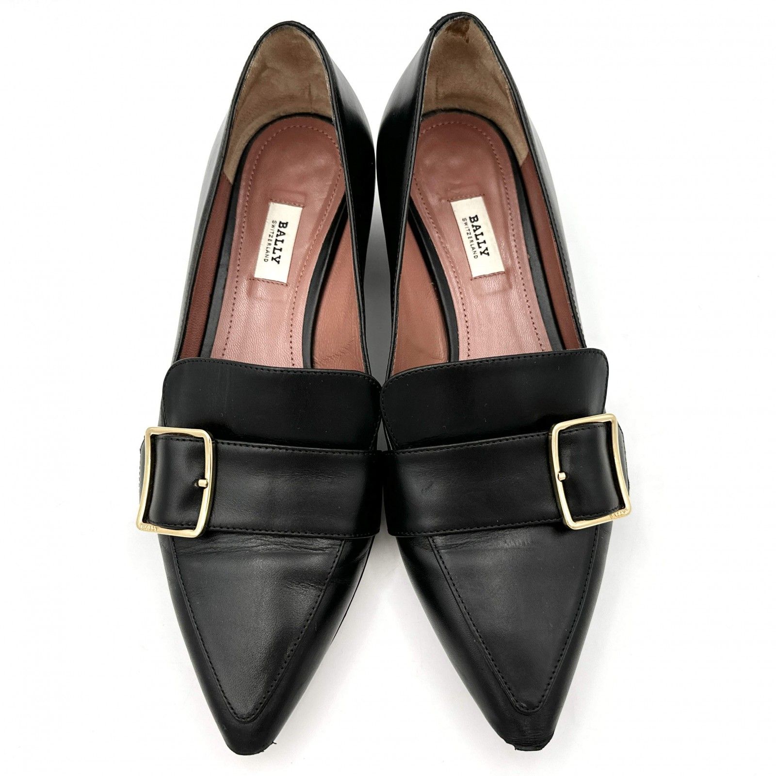 BALLY ローファー 本革 バックル ブラック 1470T - メルカリ