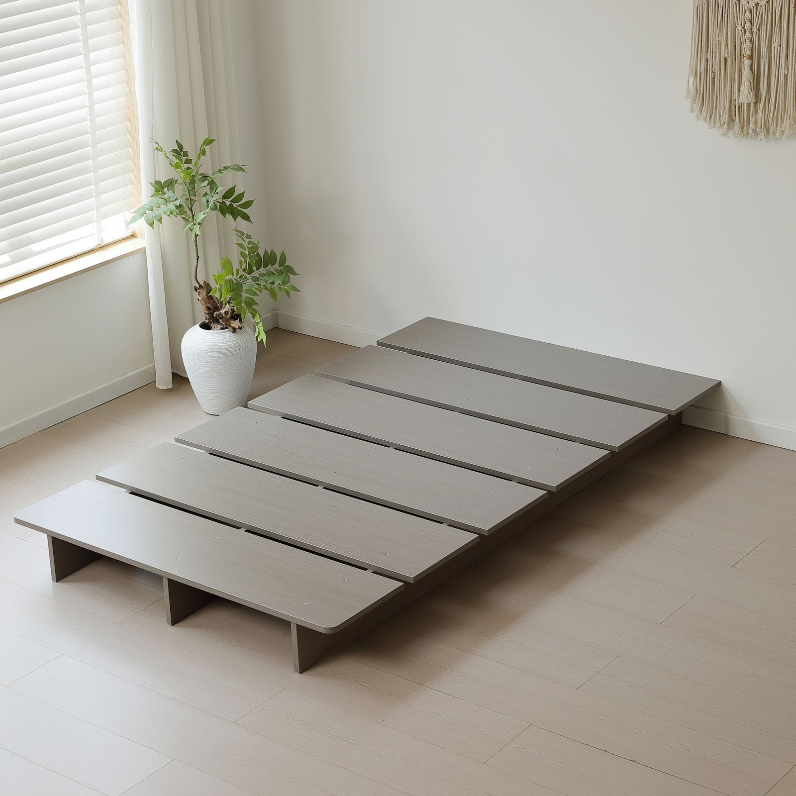 【新品】ステージ式ローベッド 幅100cm コンパクト 新入荷」全新品 【幅100cm】ベッド ローベッド ステージベッド ベッド