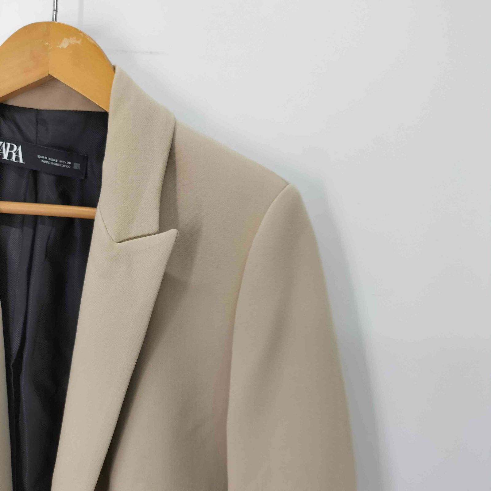 ザラ ZARA ポインテッドラペルブレザー シングルボタン テーラード 
