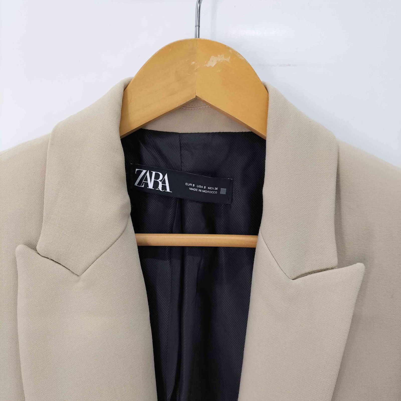 ザラ ZARA ポインテッドラペルブレザー シングルボタン テーラード 
