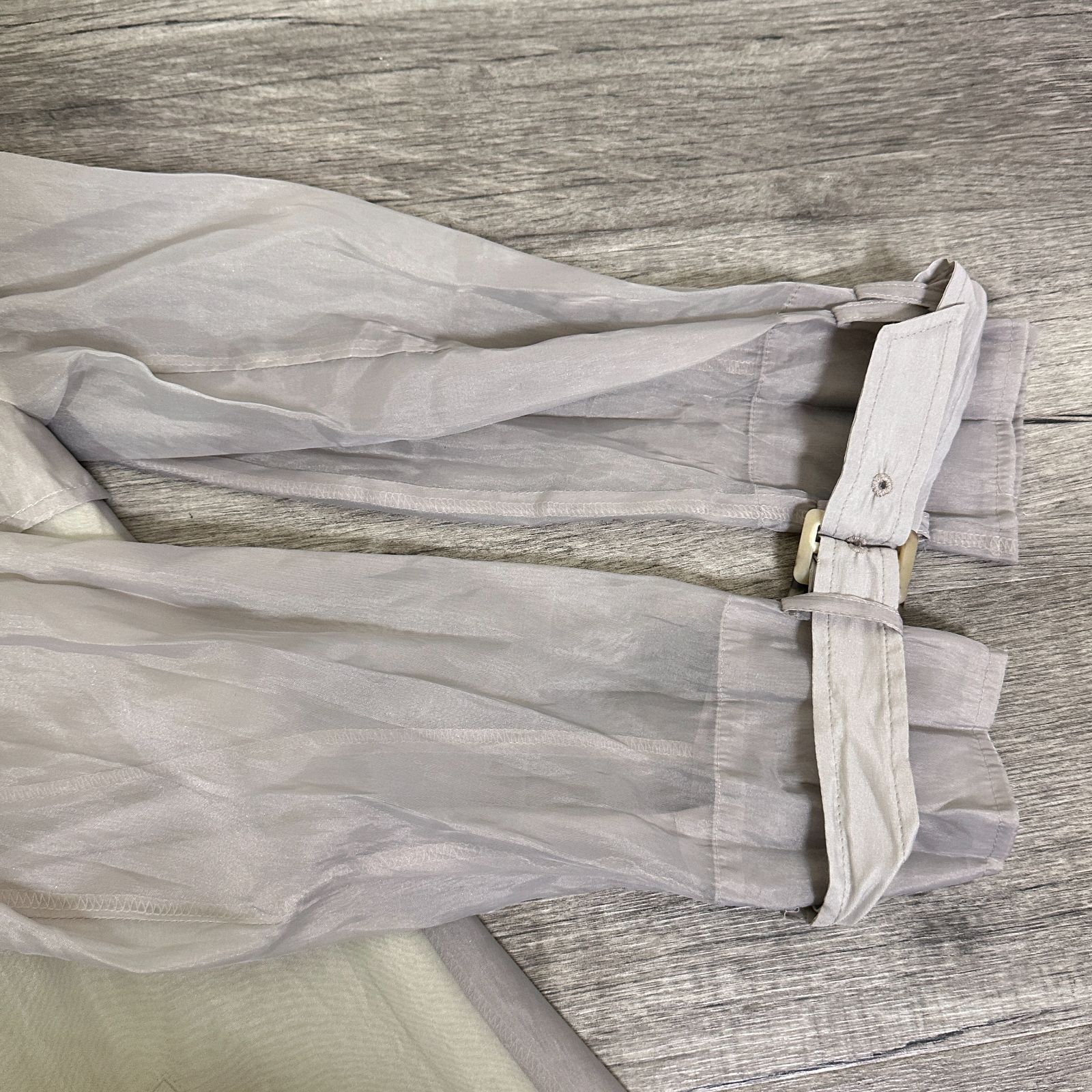 訳ありタグ付 AMERI 4WAY SHEER DOCKING TRENCH シアーコート×トレンチ