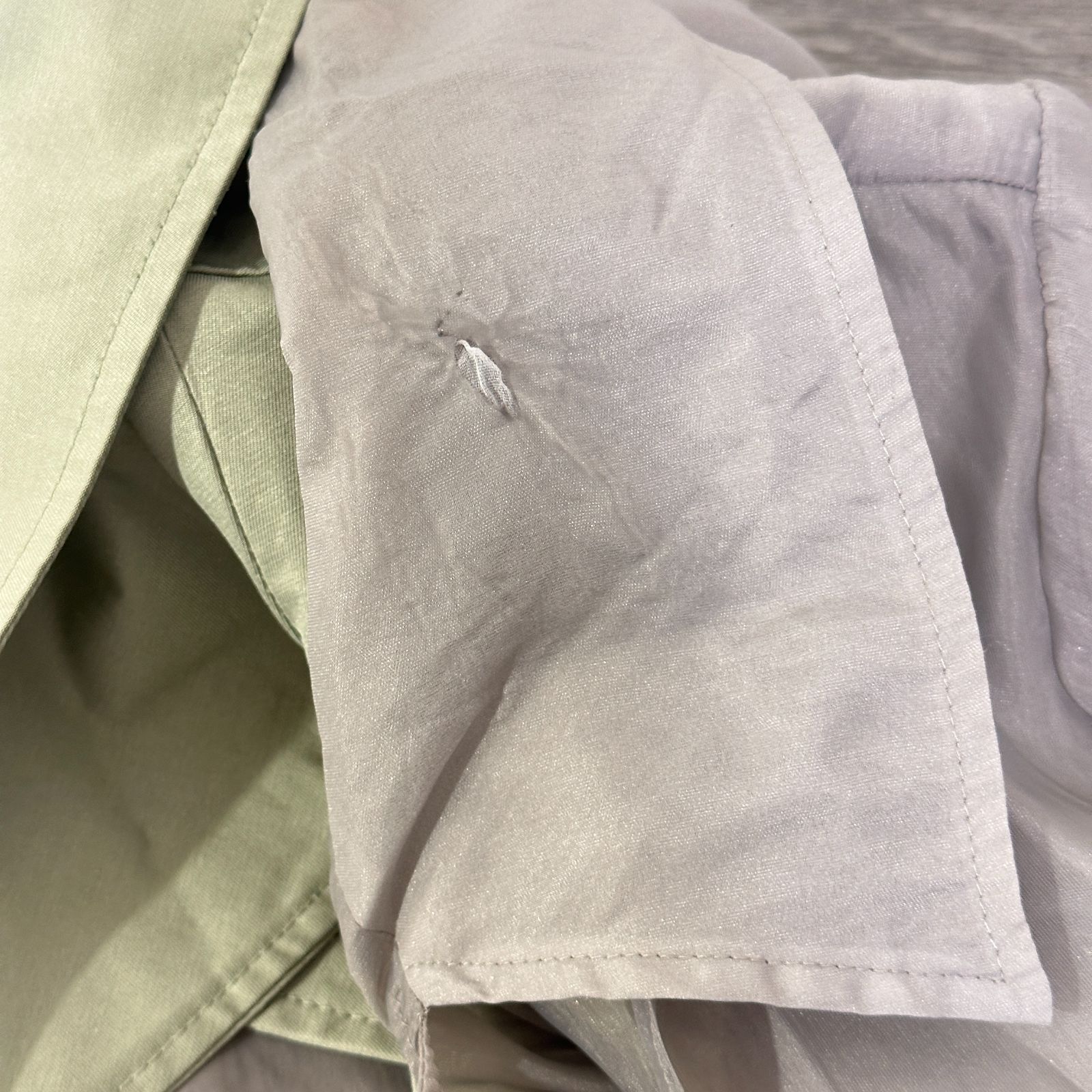 訳ありタグ付 AMERI 4WAY SHEER DOCKING TRENCH シアーコート×トレンチ