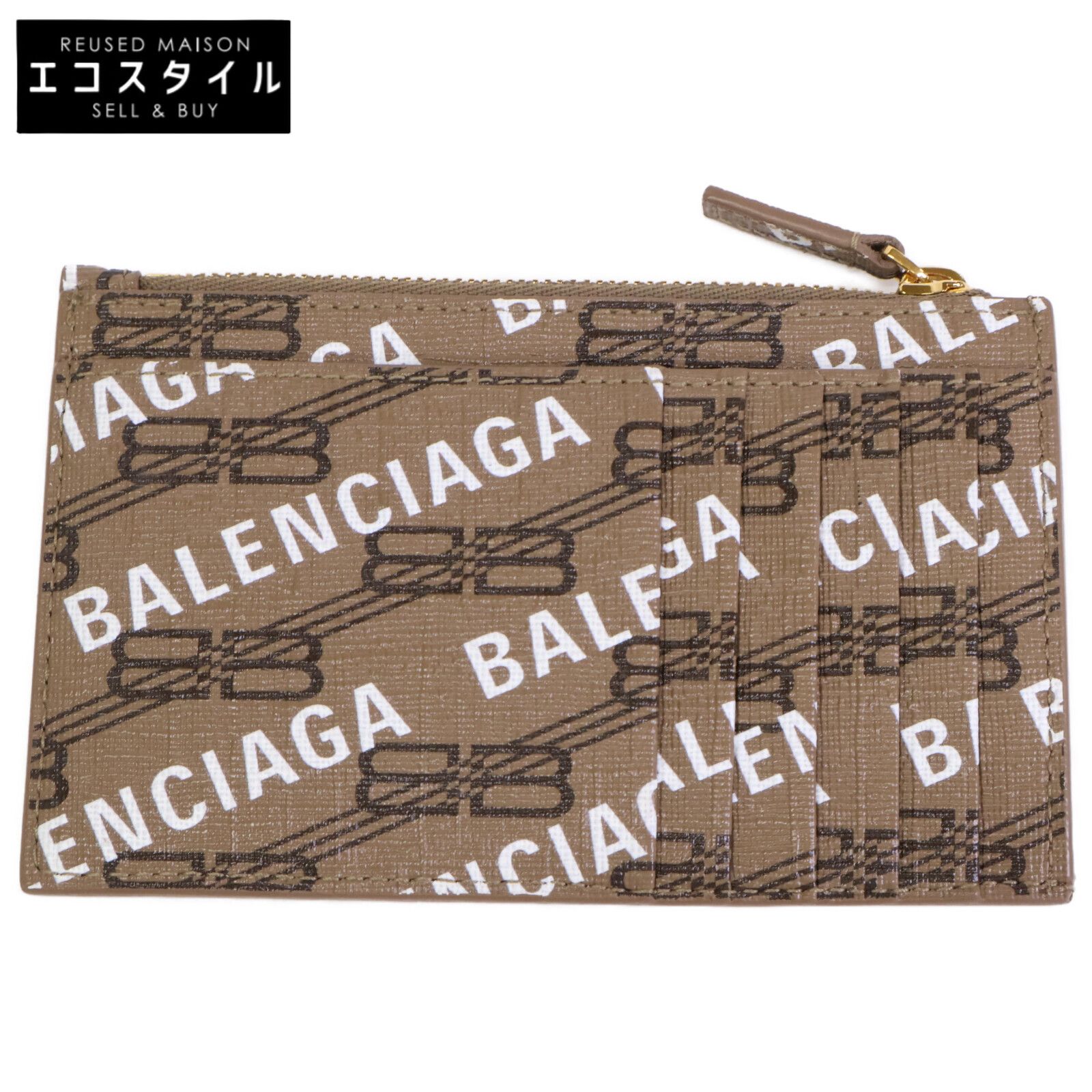 BALENCIAGA バレンシアガ 【美品】640535 BBモノグラム コーティング 