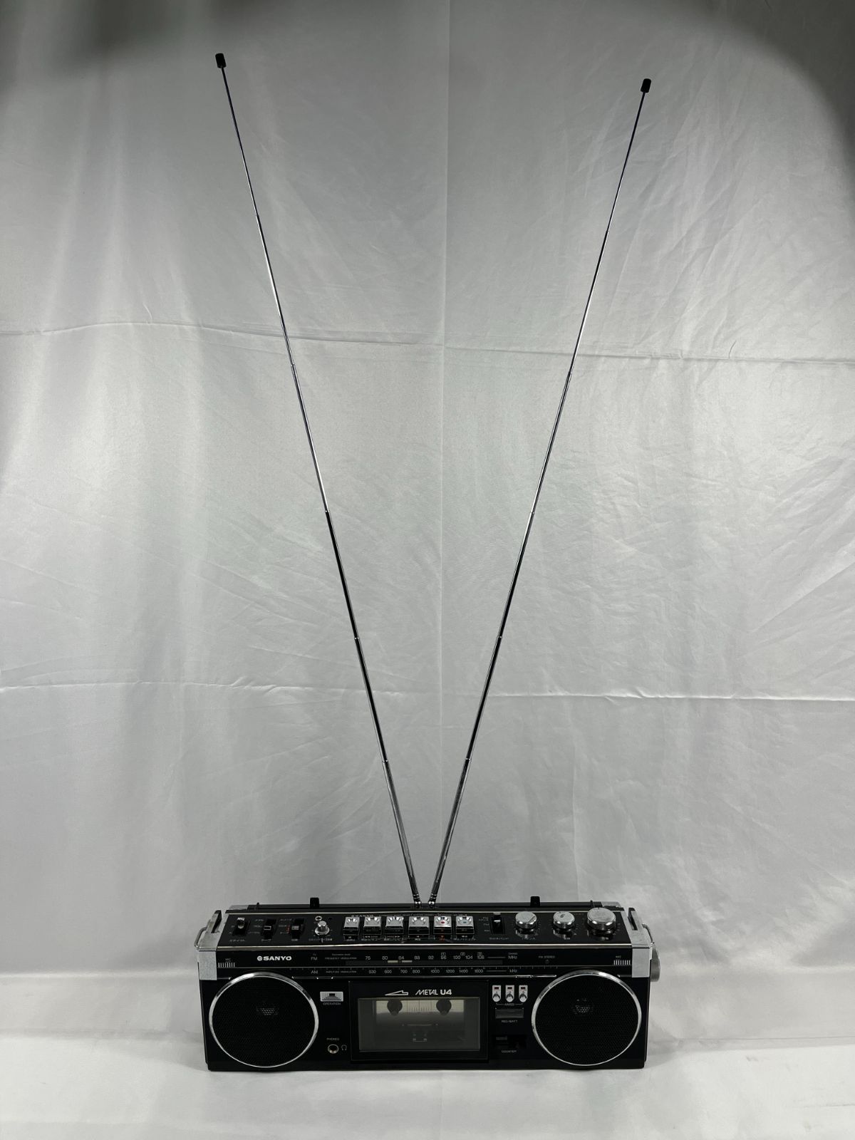 【美品】　SANYO サンヨー　MR-U4MKⅢ ラジカセ　動作品　カセット ジャンク品 三洋電機 SANYO サンヨー MODEL NO. MR-U4MKⅢ METAL U4