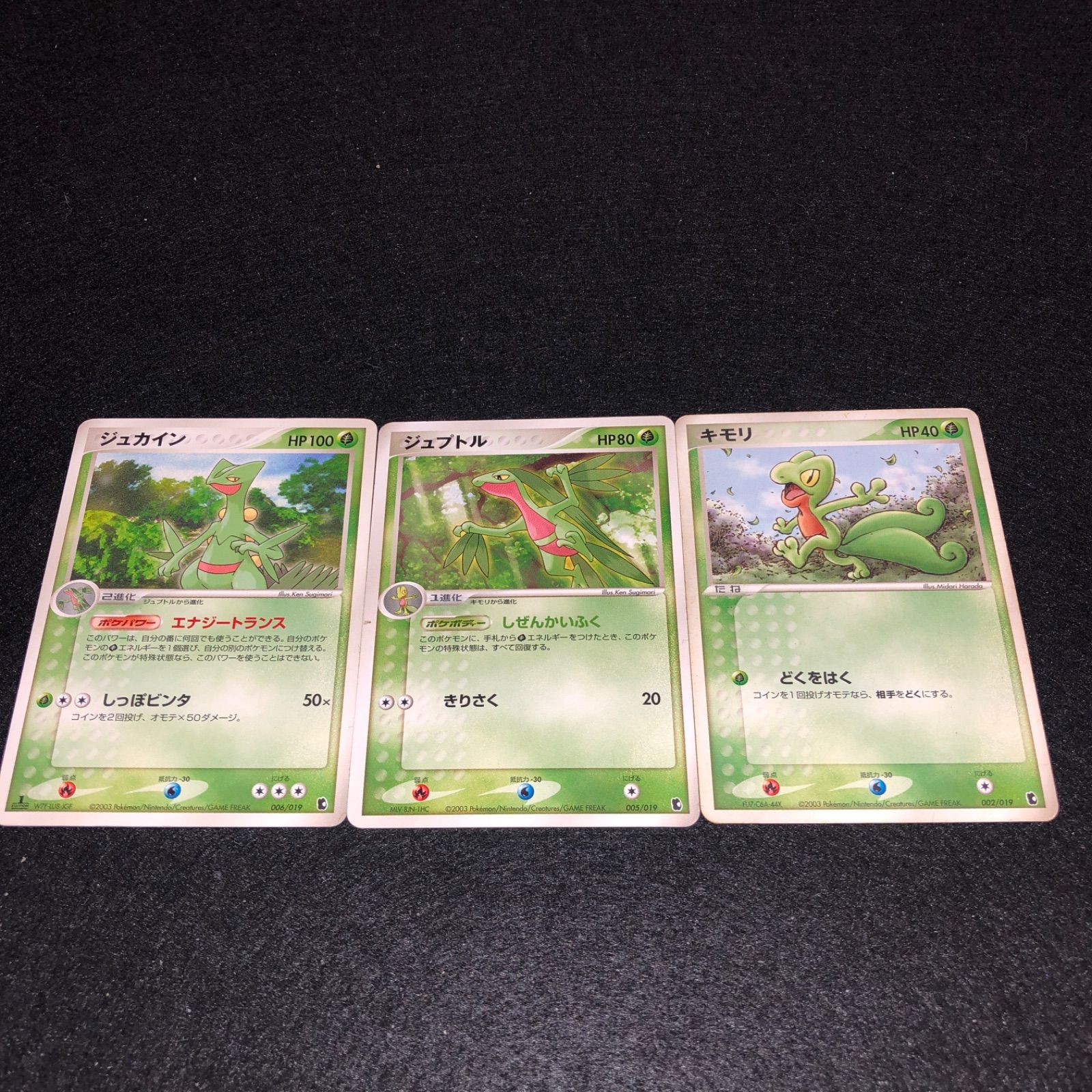 PK333 ポケカ ジュカイン ジュプトル キモリ 進化ライン 各1枚 - メルカリ