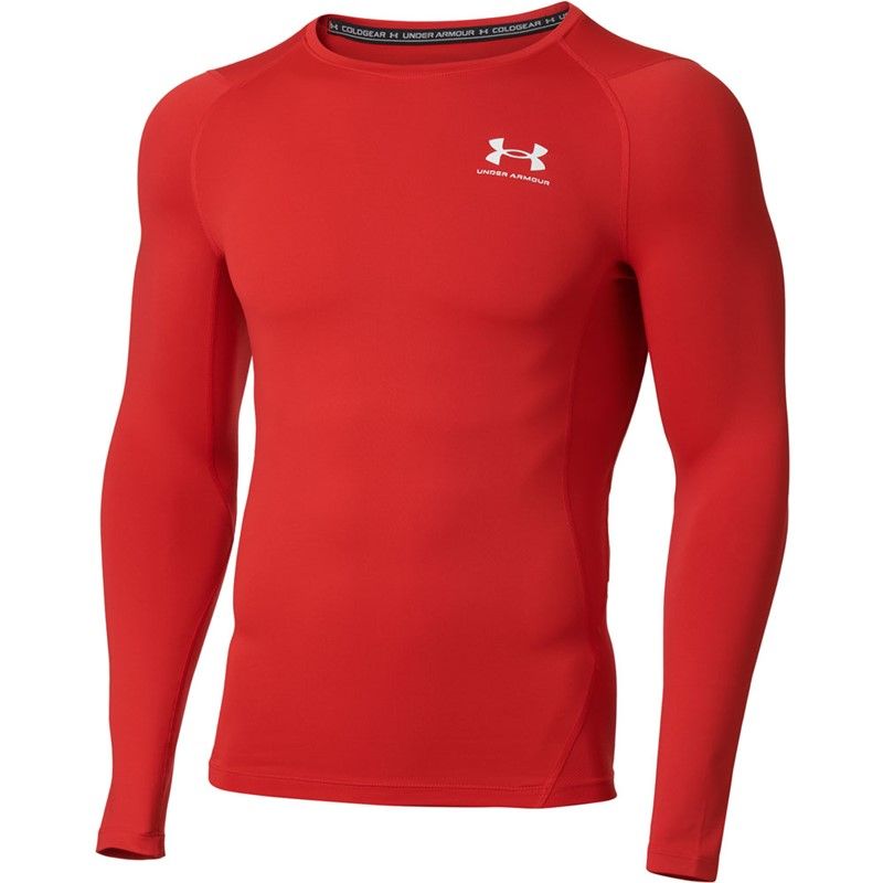 underarmour(アンダーアーマー) 23UAコールドギアアーマー クルーシャツ マルチSPインナーシャツ (1375528-600)、RED
