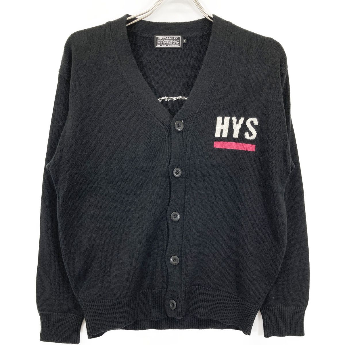 ヒステリックグラマー HYSTERIC GLAMOUR ■ 【 02221ND01 】 ヒステリック イズ レディ 編込 バック デザイン カーディガン w16344 レディース HYSTERIC GLAMOUR ヒステリックグラマー 02221ND01 ﾌﾞﾗｯｸ