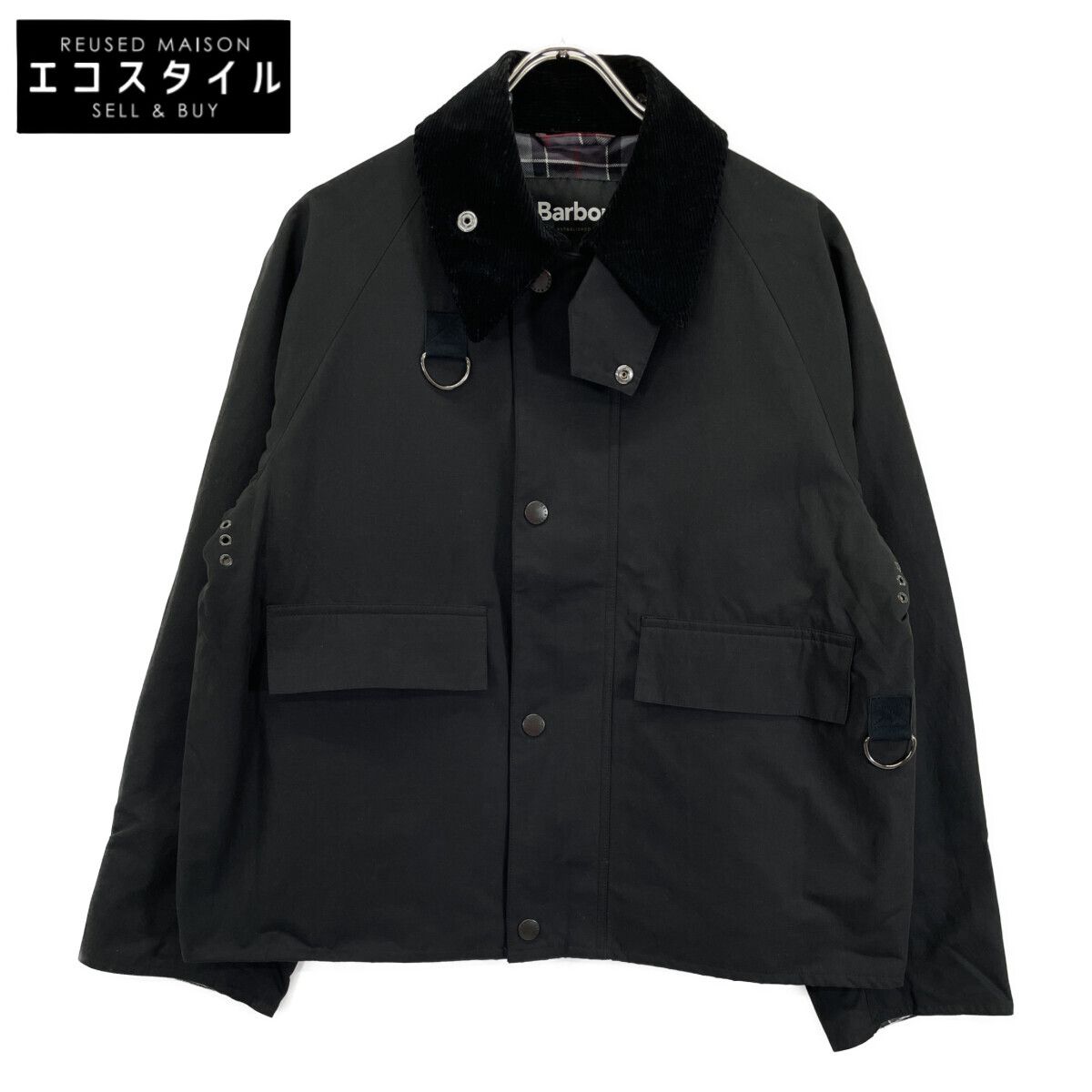 Barbour バブアー 【×FREAK'S STORE】ﾌﾞﾗｯｸ 別注 SPEY OS SLEEVE ﾉﾝｵｲﾙ