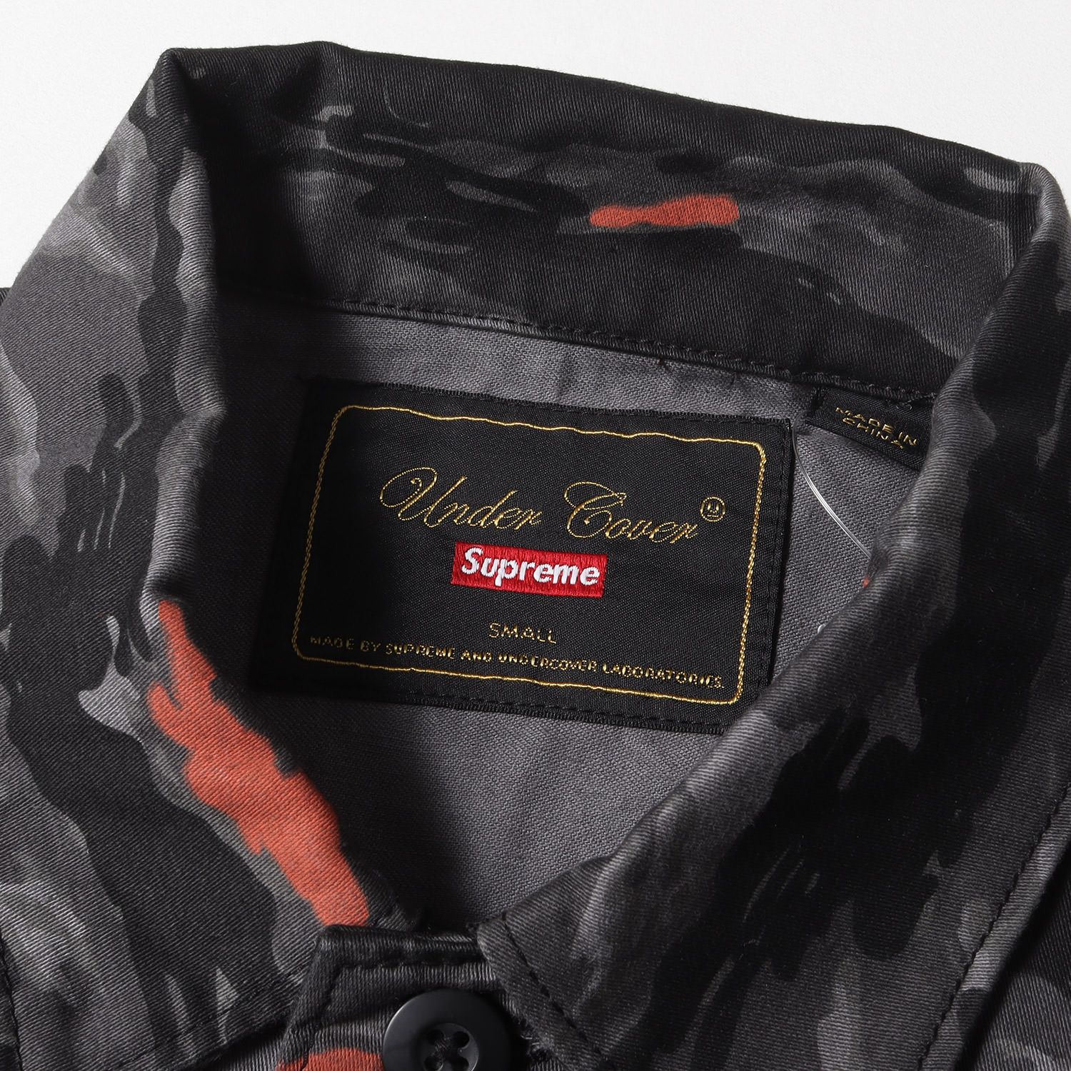 新品 Supreme シュプリーム ジャケット サイズ:S 23SS UNDERCOVER スタッズ付き ミリタリー BDUジャケット Studded BDU Jacket ブラック 黒 アウター ブルゾン コート 上着 コラボ【メンズ】 新品 Supreme シュプリーム ジャケット サイズ:S 23SS UNDERCOVER