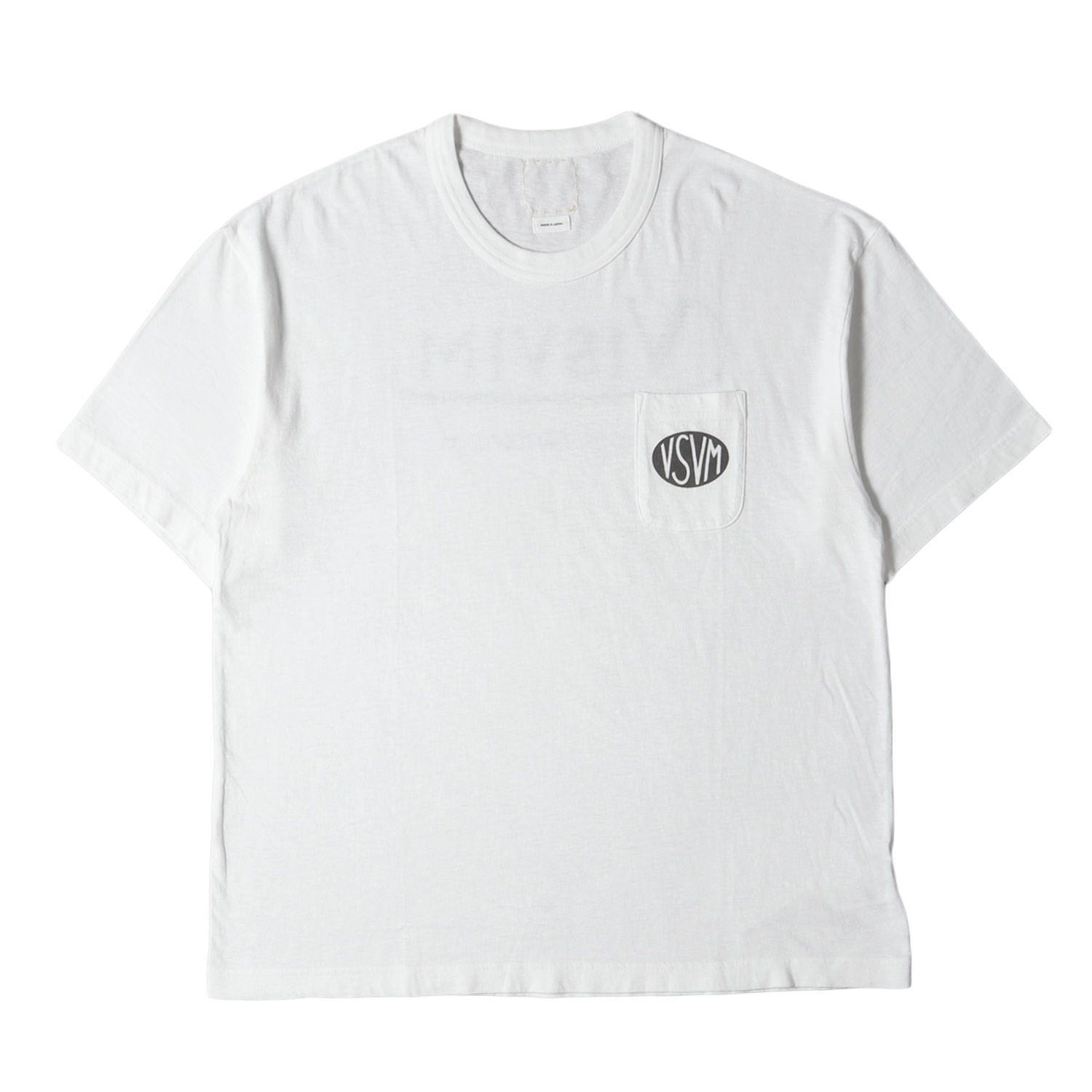 visvim ロゴプリント Tシャツ ホワイト 新品 visvim ビズビム Tシャツ サイズ:3 24SS ロゴプリント ポケット