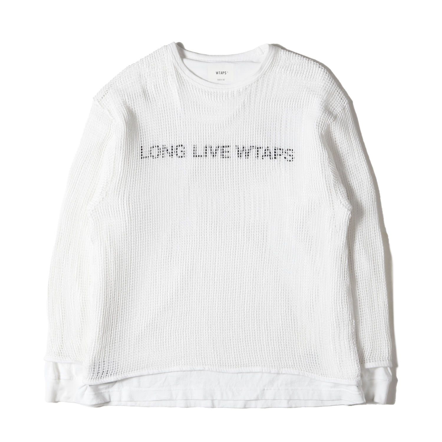 WTAPS ダブルタップス Tシャツ サイズ:M 24SS メッシュ レイヤード 