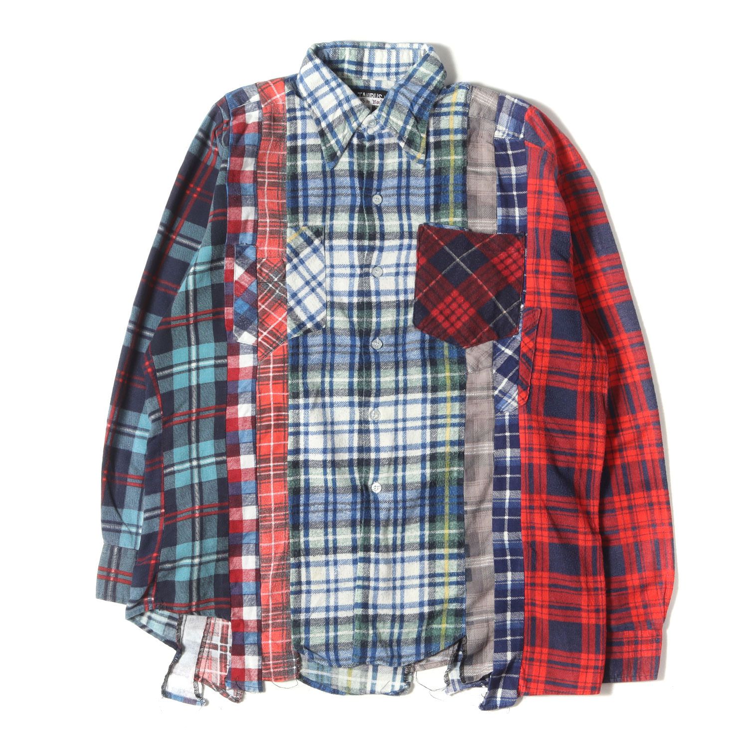 NEEDLES Needlesフランネルシャツ 長袖シャツ チェック オンブレシャツ 