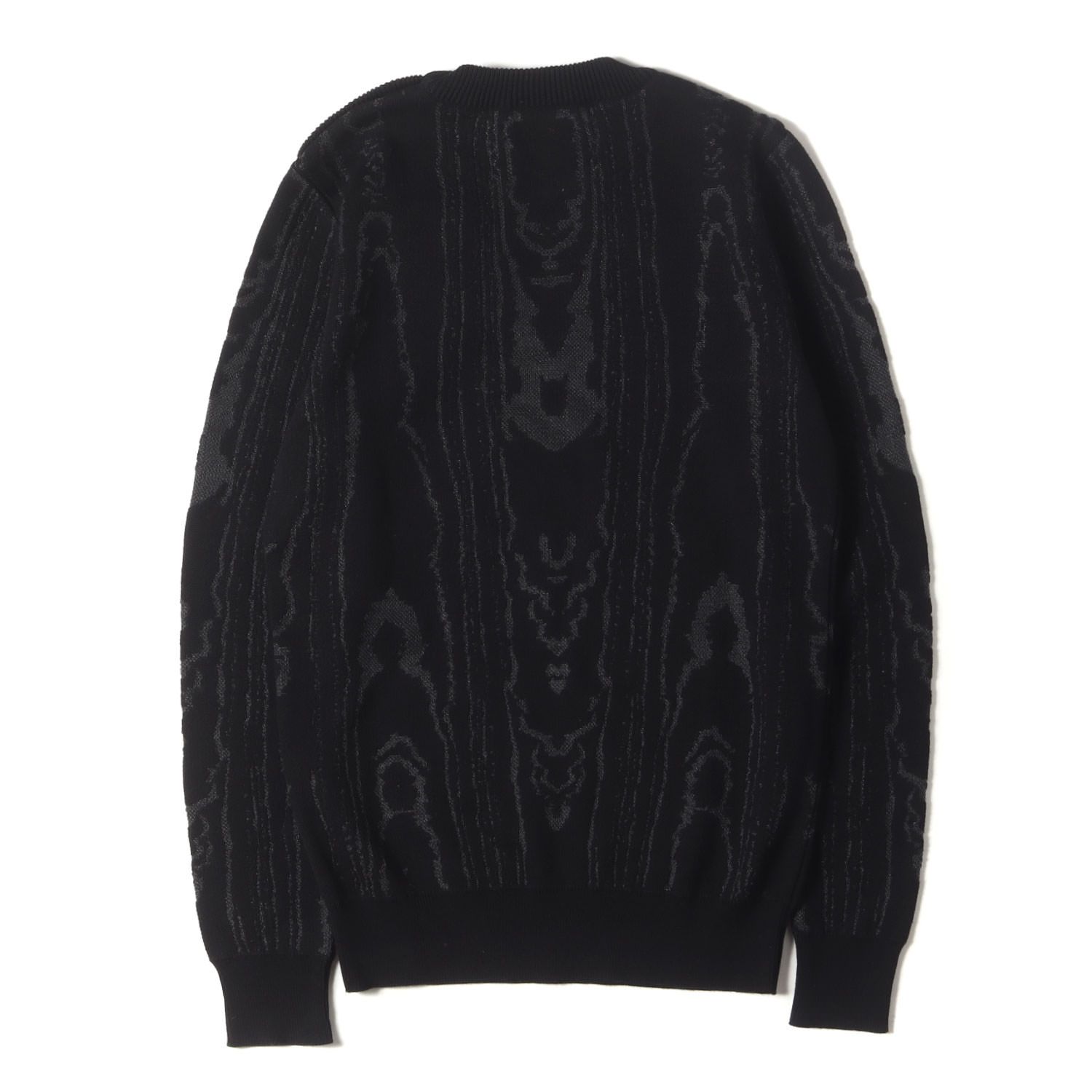 【新品】BALMAIN HOMME バルマンオム ニット サイズ:XS / ジオメトリ ジャガード コットン ナイロン ニット (S7H6654M004) / ブラック 黒 / トップス セーター プルオーバー / フランス製【メンズ】 新品】BALMAIN HOMME バルマンオム ニット サイズ:XS / ジオメトリ