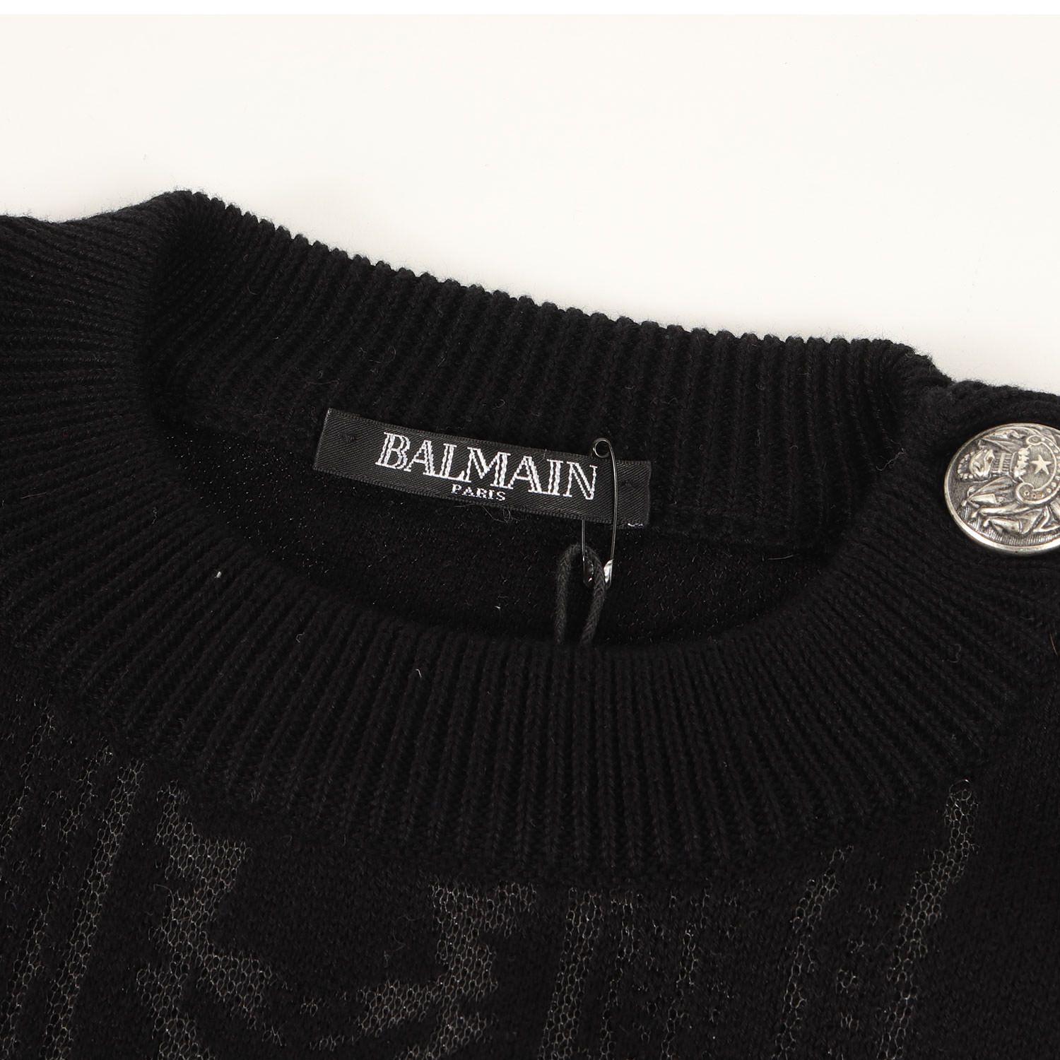 新品】BALMAIN HOMME バルマンオム ニット サイズ:XS / ジオメトリ 