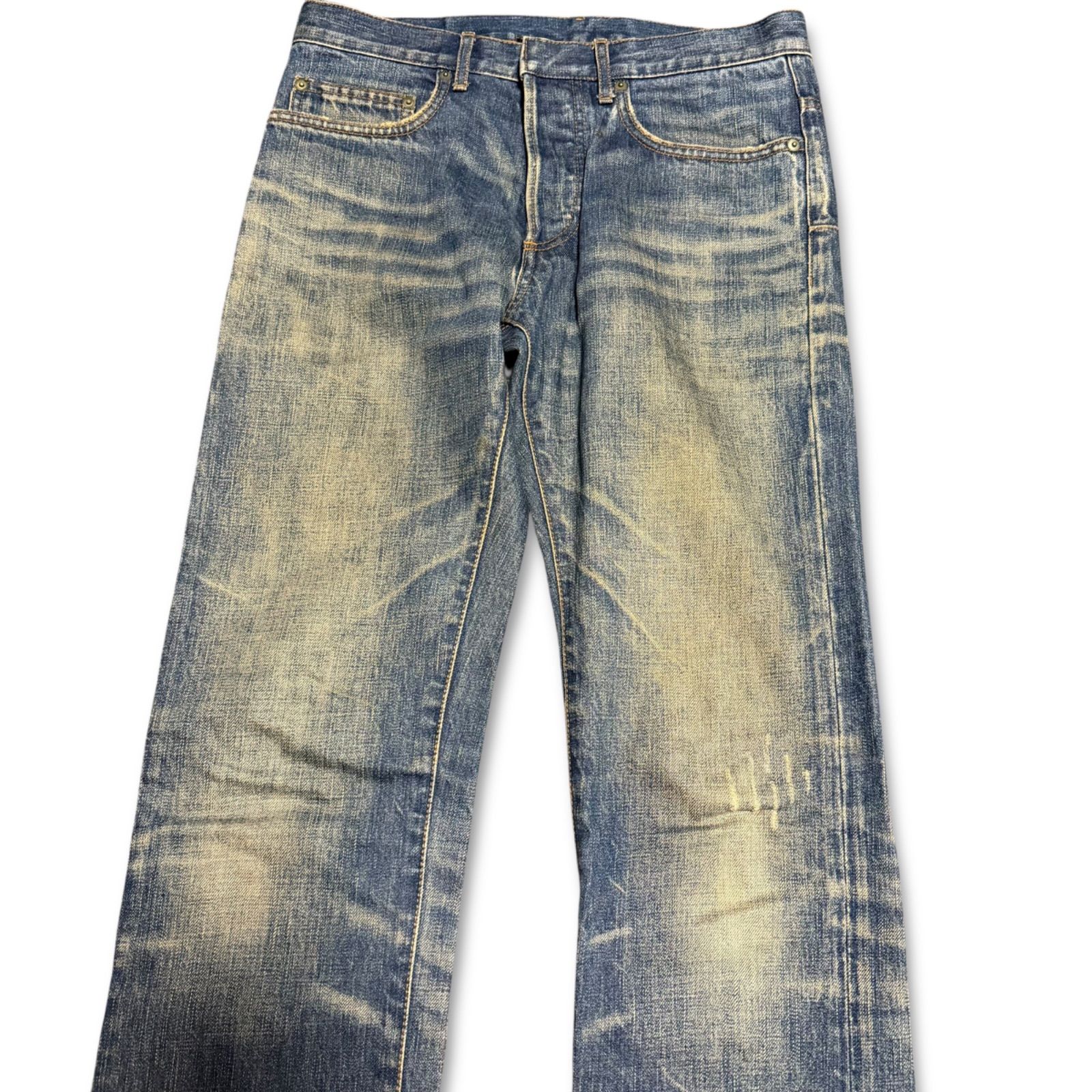 Dior HOMME 08ss クリス期 デニム28ユーズド加工ディオール オム Dior HOMME ディオールオム 08SS クリス期 under my car 爪痕 デニム