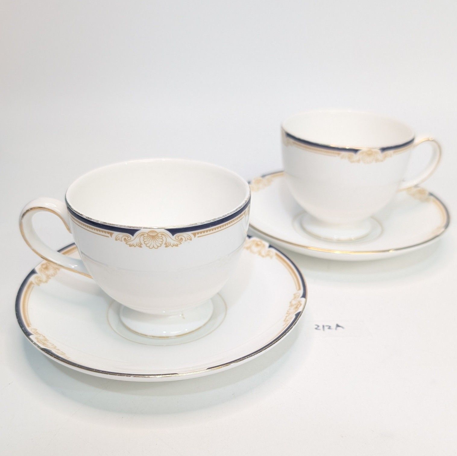 ウェッジウッド カップ＆ソーサー 2客 212A 現状品 キャベンディッシュ 