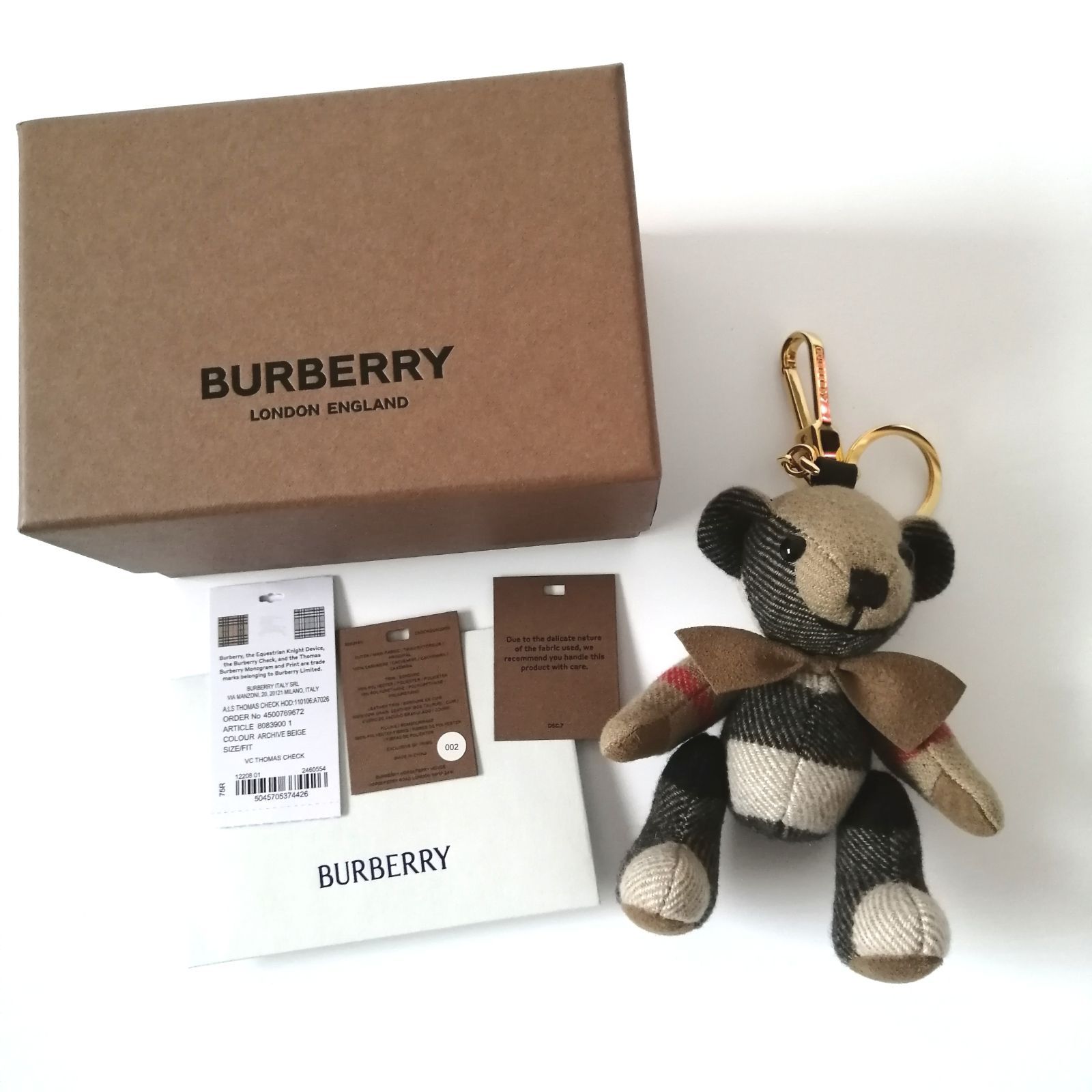 極美品 バーバリー BURBERRY キーリング キーホルダー バッグチャーム