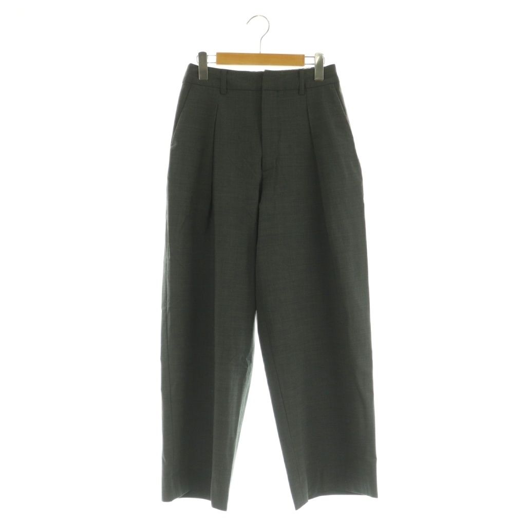 グレー フリース ワイドパンツ マチャット 36 新作 マチャット MACHATT ワイドパンツ ハイウエスト タック 38 グレー /MY