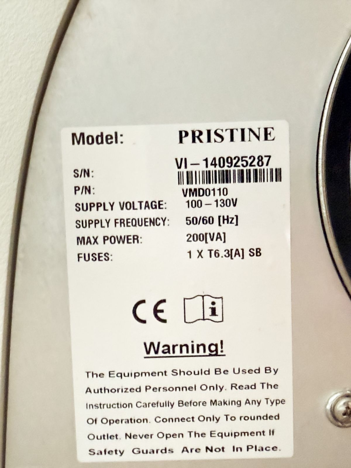 PRISTINE プリスティン フェイシャル＆ボディ 業務用エステ機器 タカラ