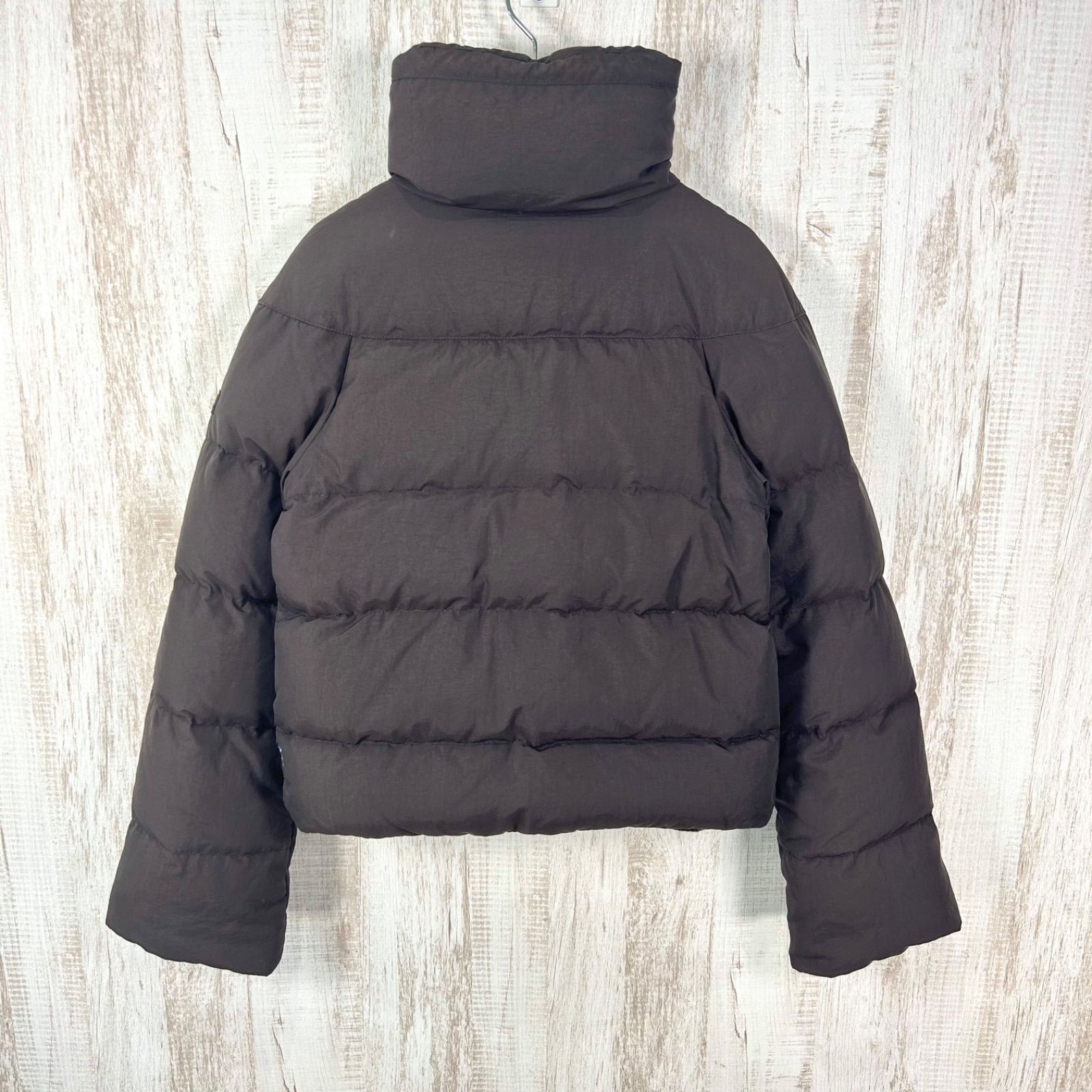 ARMANI JEANS ダウンジャケット ジップアップ ダウンパック 黒 L ご 