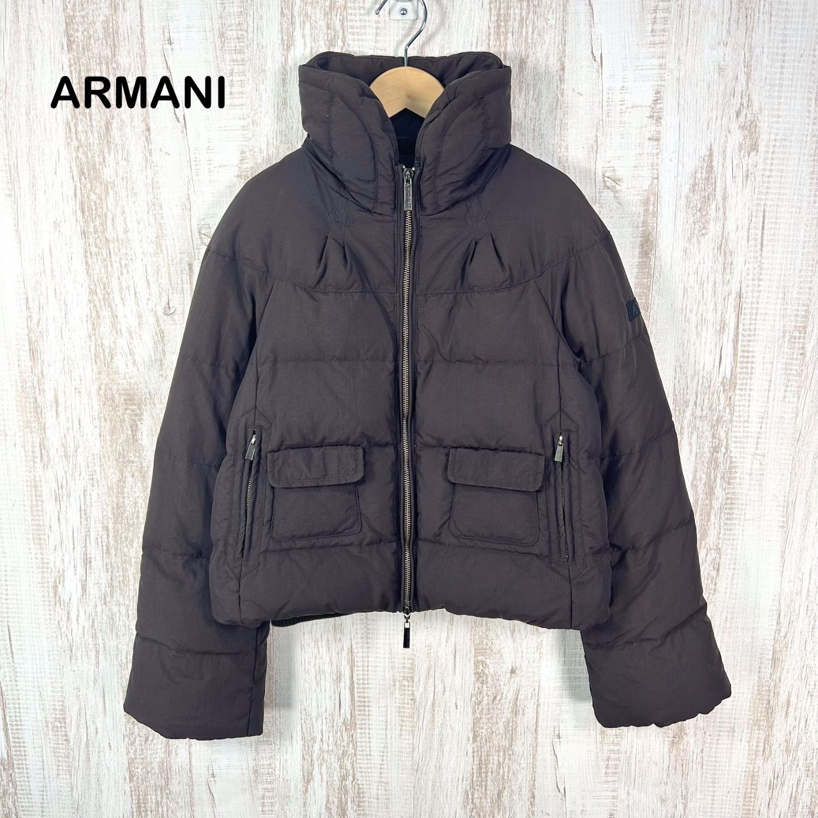 ARMANI JEANS アルマーニジーンズ ボリュームネック ダブルジップ 