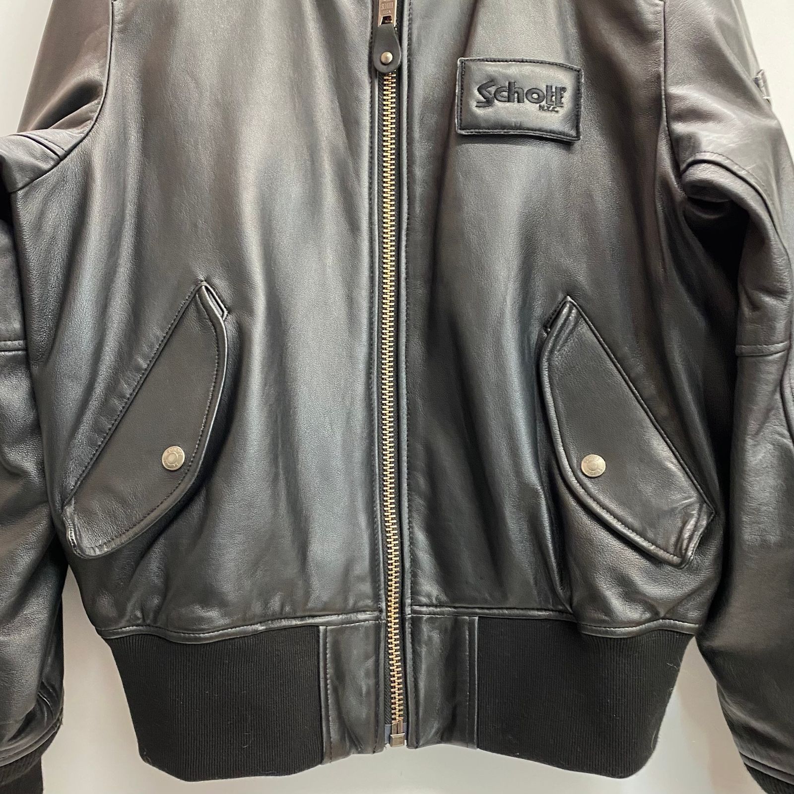 ショット SCHOTT × JOURNAL STANDARD 別注 ラムレザー MA-1 ジャケット