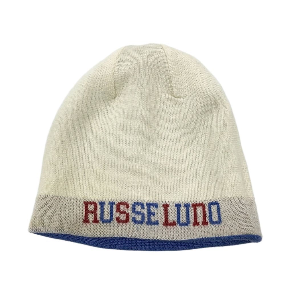 RUSSELUNO ラッセルノ リバーシブル ニット帽 ホワイト系