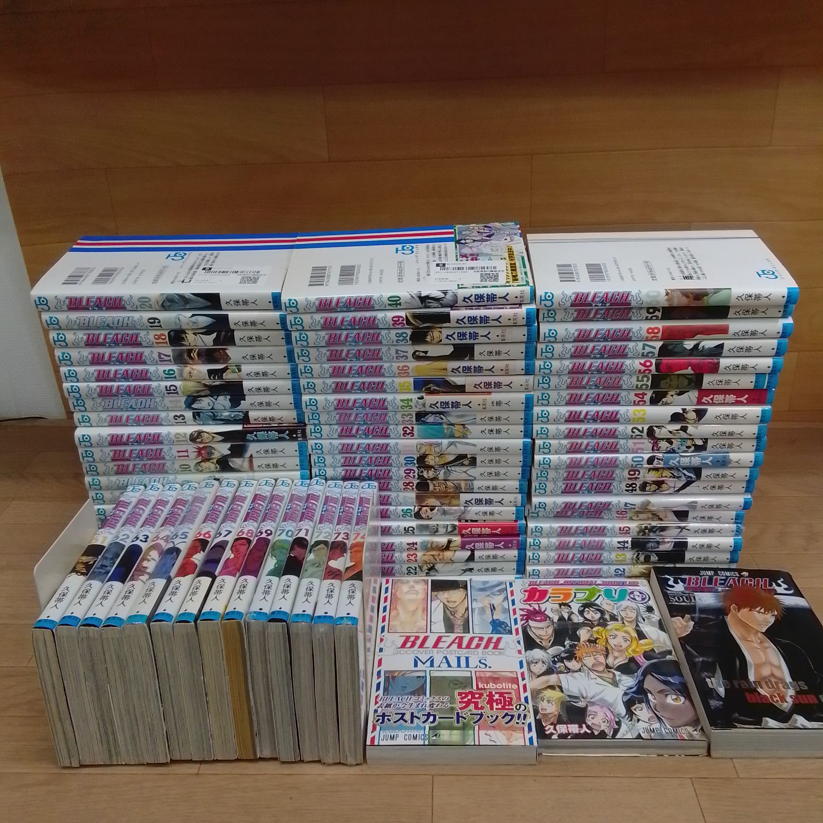 ①【未開封5冊】 BLEACH ブリーチ 1～74巻 全巻＋関連書籍3冊 計77冊 