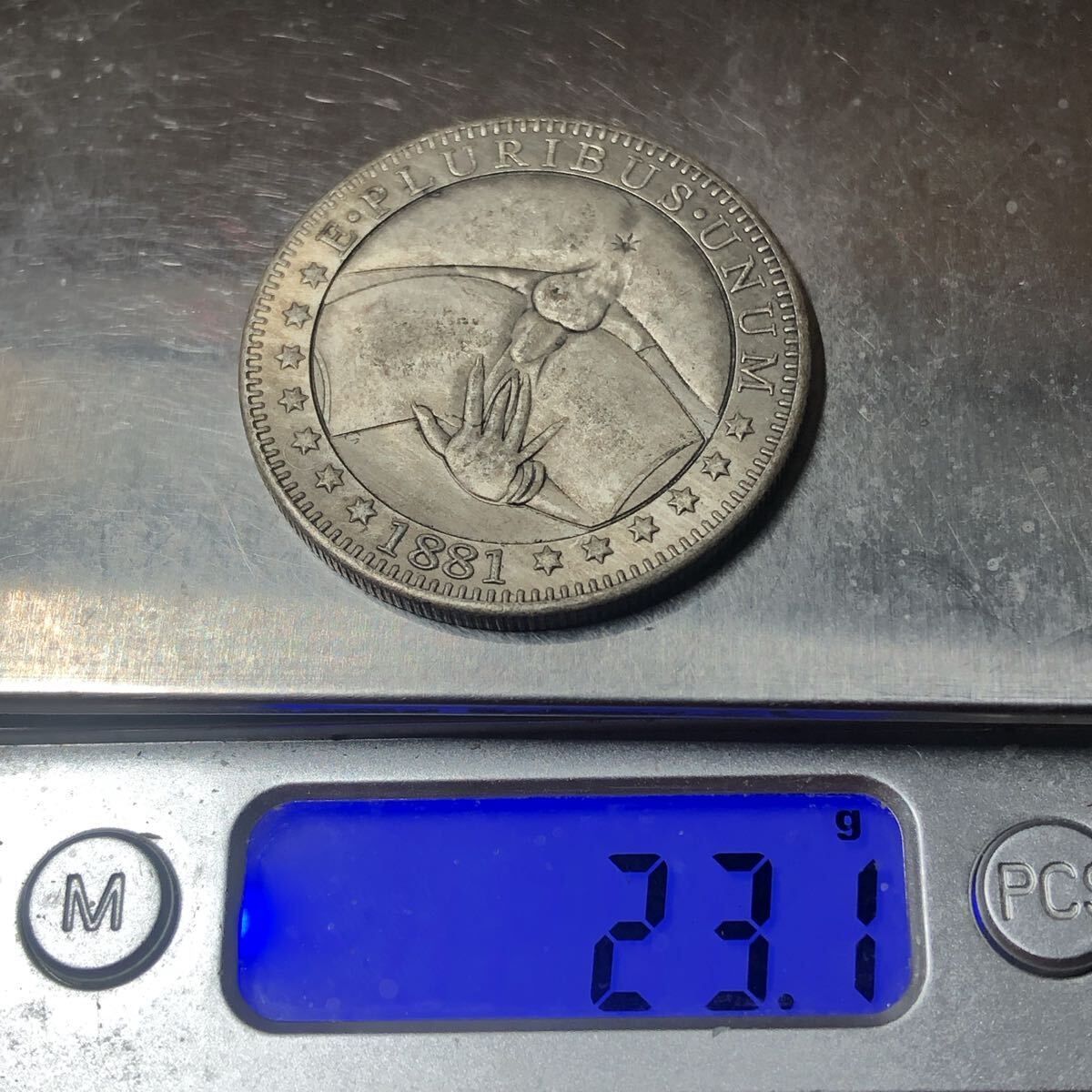 銀貨 アメリカ 1881年 ONE DOLLAR イーグル 一円銀貨 大型銀貨 貿易銀