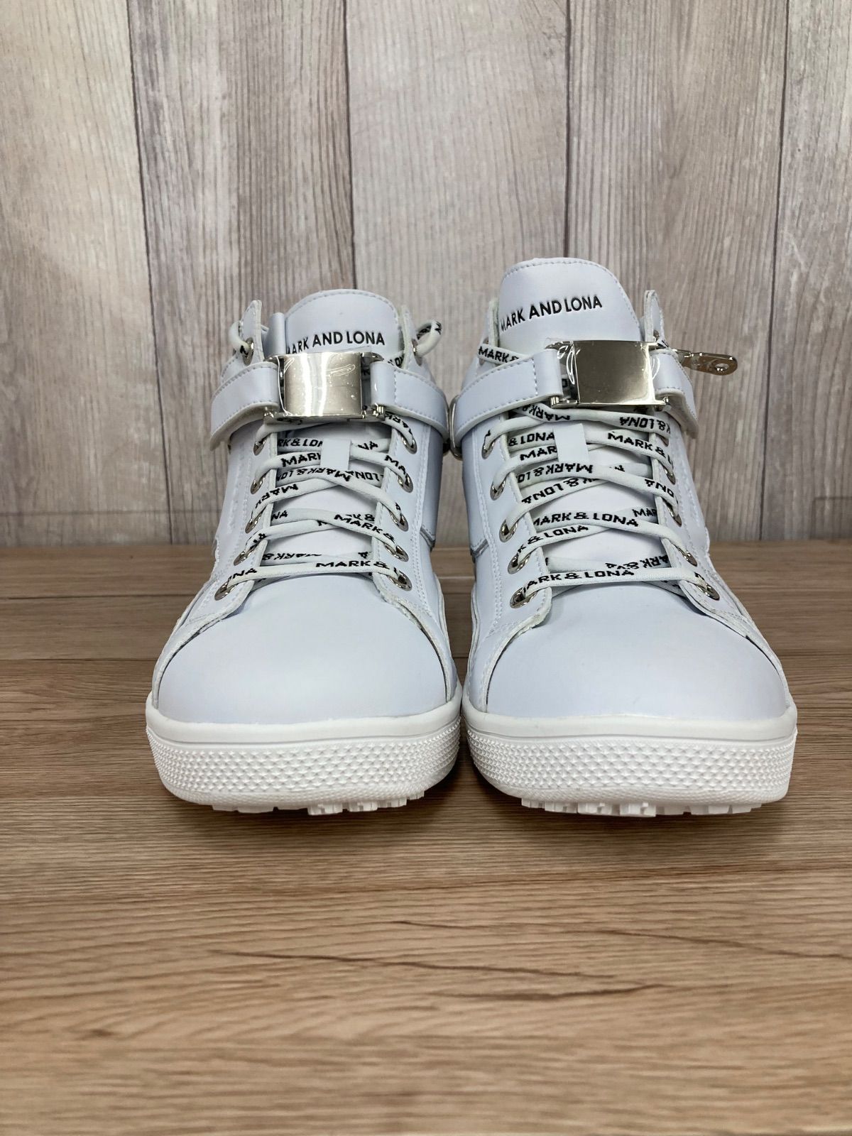 MARK & LONA COLL OR DIE ホワイトシューズ Beautiful condition!! MARK & LONA MLS-2C-SS02 Golf Shoes Sneakers