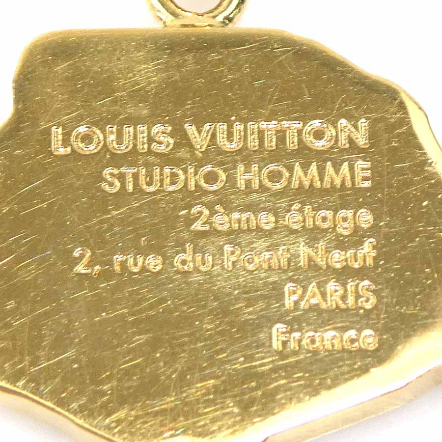 ルイ ヴィトン LOUIS VUITTON ネックレス コリエ マップ LVイニシャル