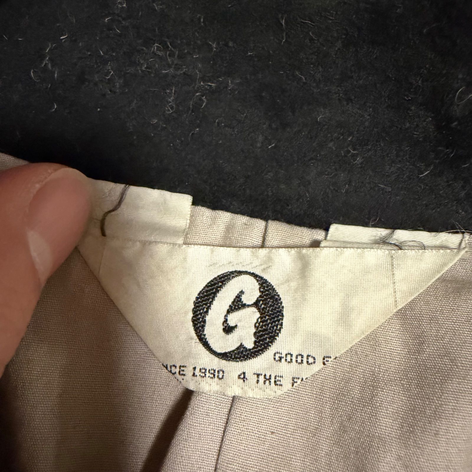 当時モノ】GOOD ENOUGH グッドイナフ レザーコーチジャケット スエード