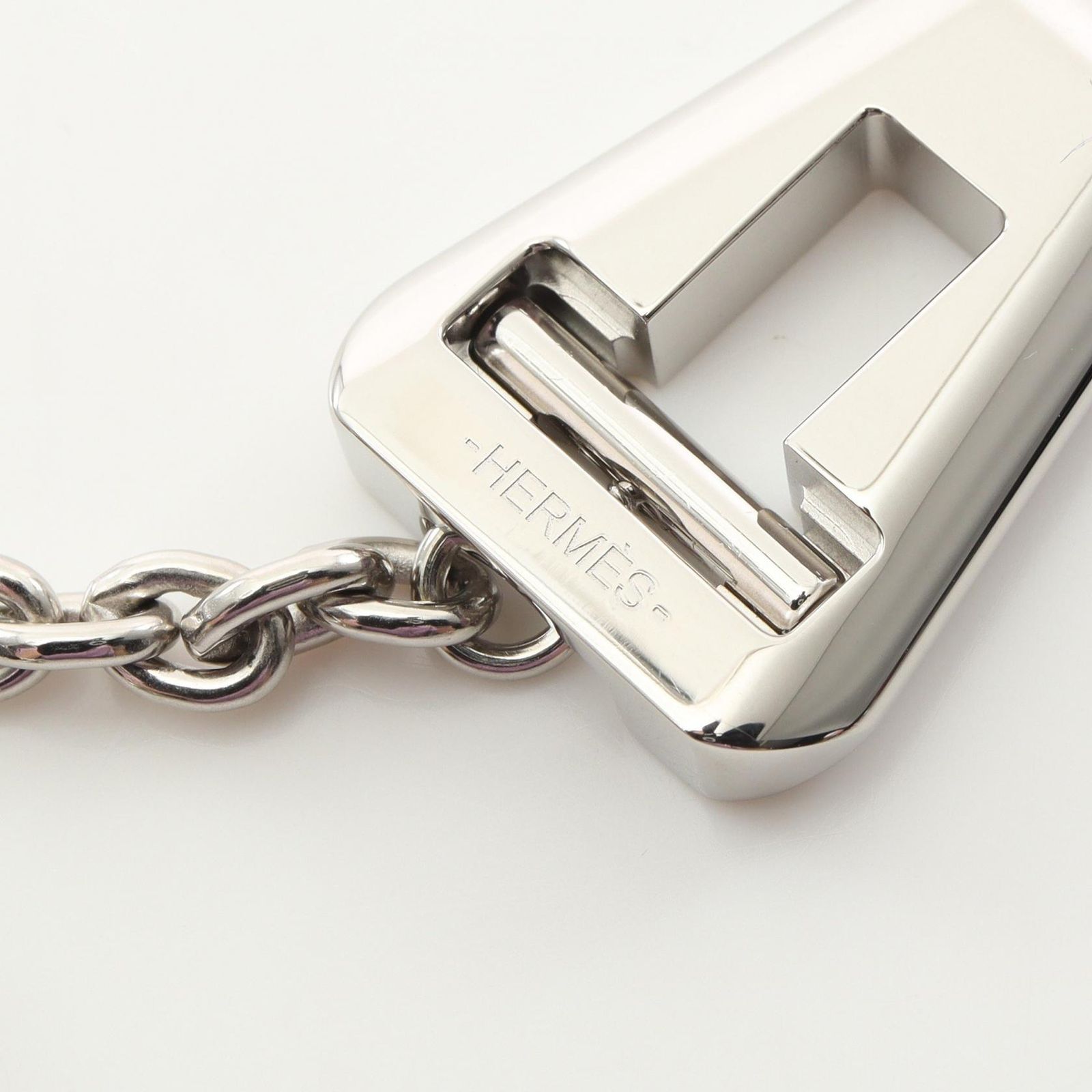 エルメス HERMES ネックレス クロシェット レザー ステンレススチール 