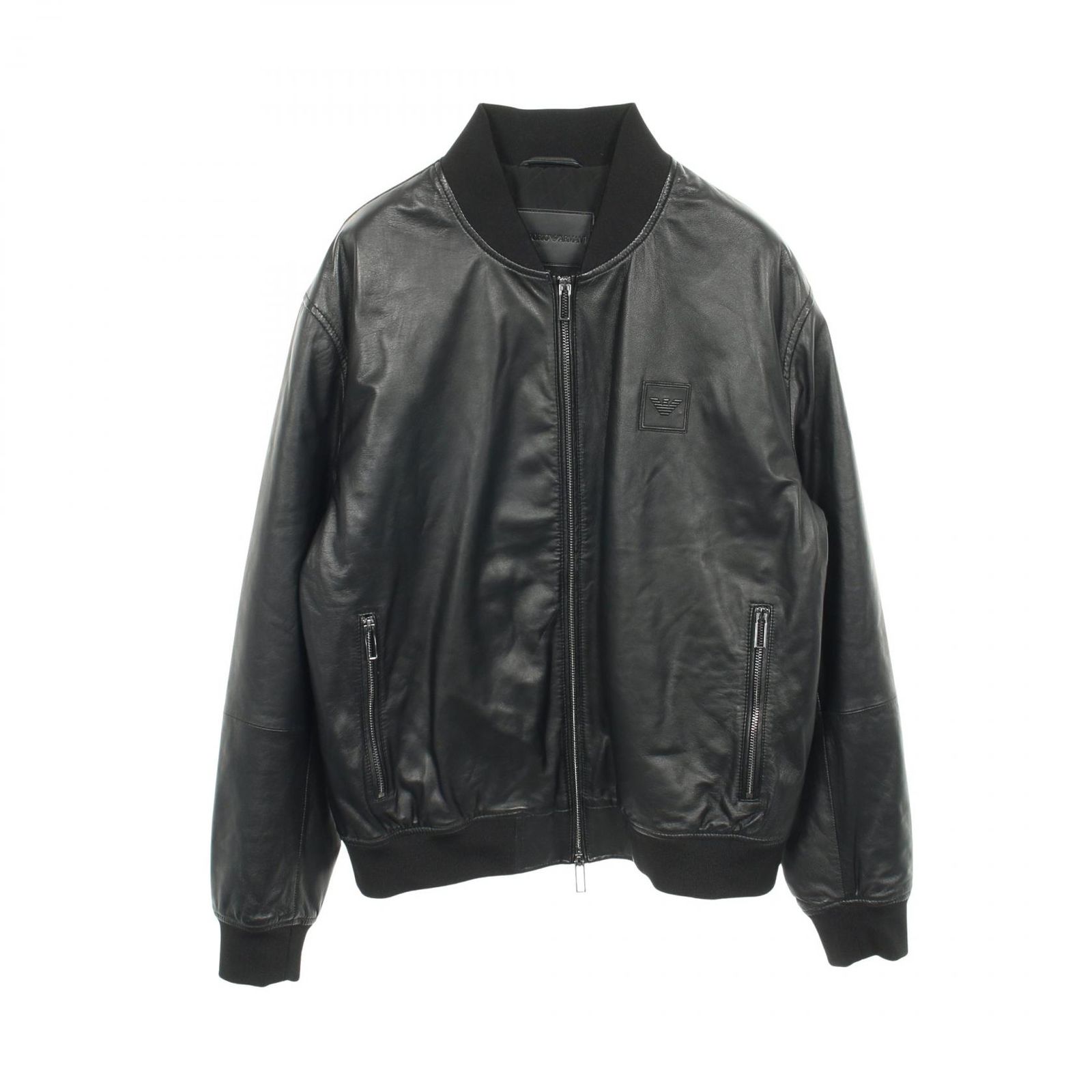 エンポリオ・アルマーニ Emporio Armani 革ジャン H31R73 ブラック