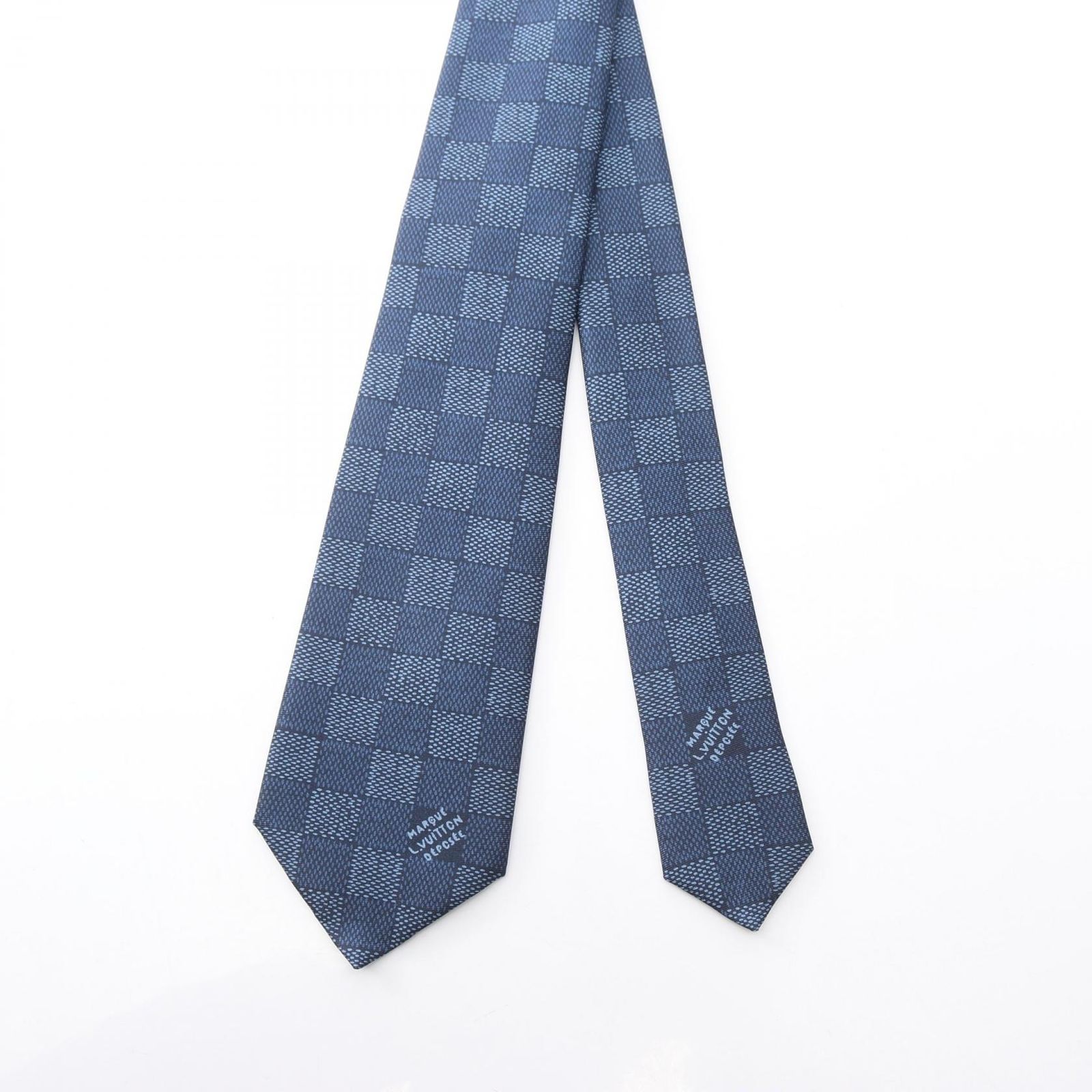 ルイ・ヴィトン LOUIS VUITTON ネクタイ ダミエヘリテージ シルク ネクタイ メンズ Used A