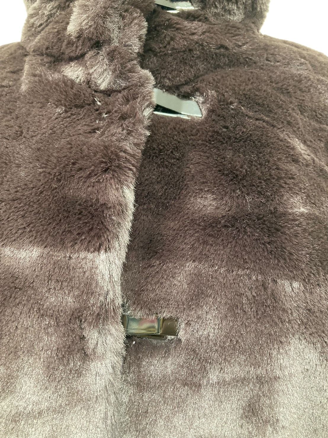 未使用】Agnès b. アニエスベー フェイクファー ジャケット コート