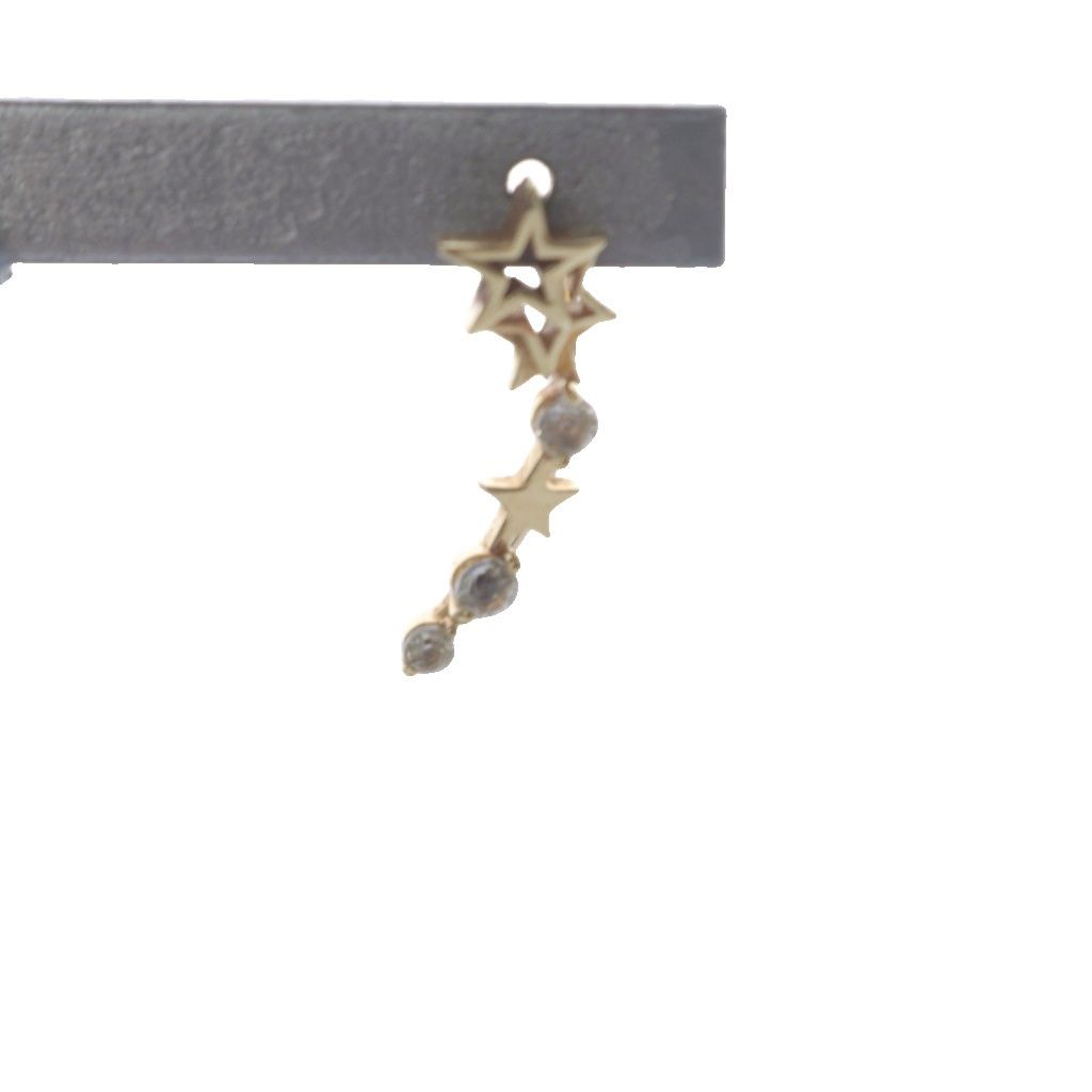 スタージュエリー STAR JEWELRY フックピアス ホワイトトパーズ スター