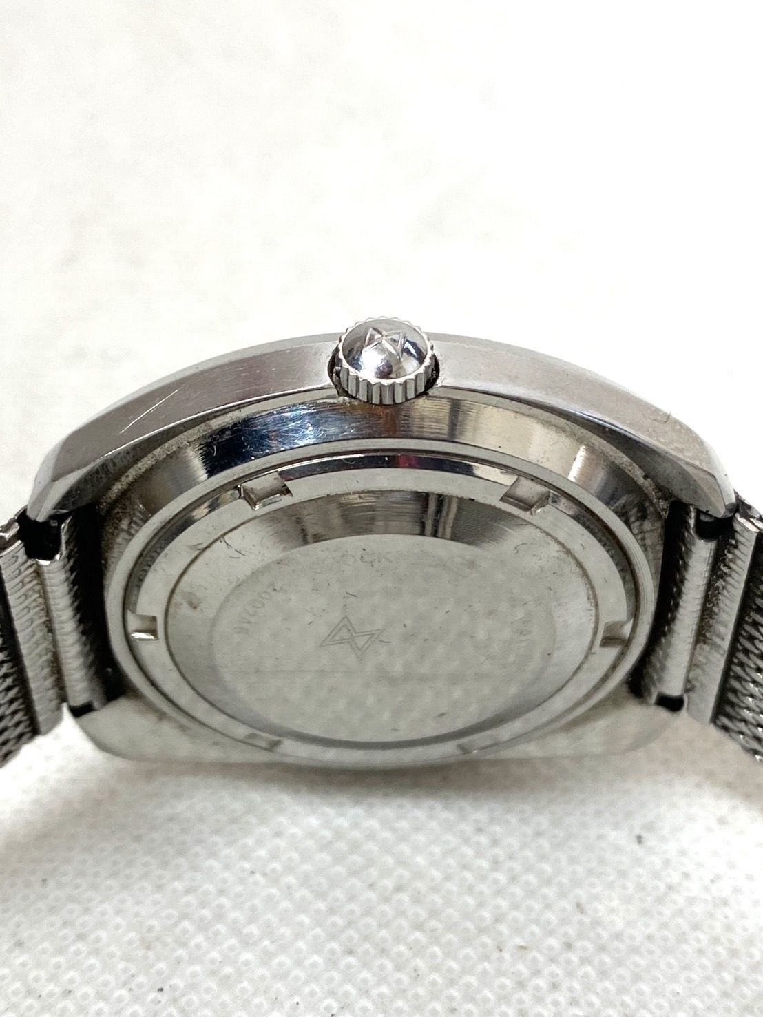  EDOX エドックス KING STAR キングスター 自動巻き 腕時計 メンズ デイト シルバー文字盤 st020301 ケーブル編み 自動巻き時計 腕時計(アナログ)