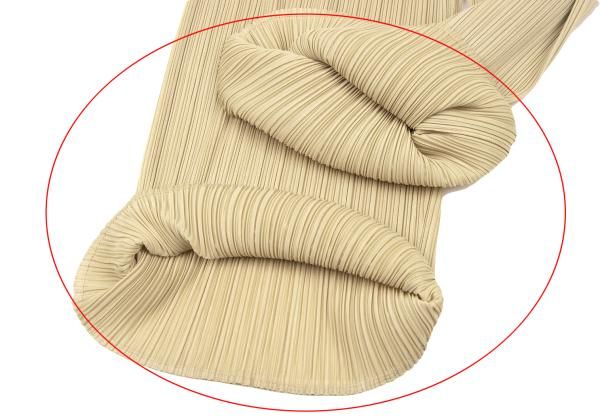 プリーツプリーズPLEATS PLEASE プリーツワイドパンツ ベージュ2