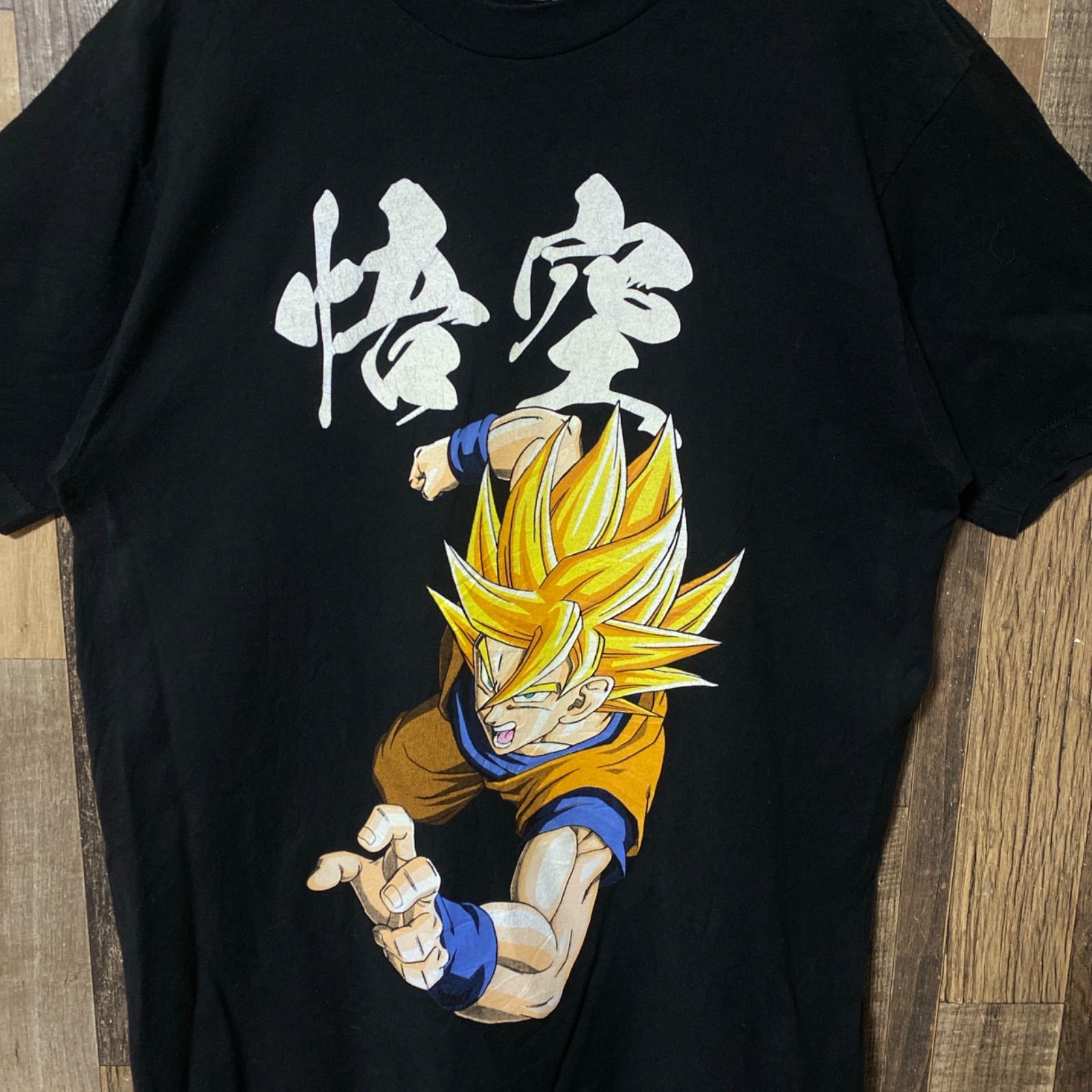 M ドラゴンボール 孫悟空 スーパーサイヤ人 ビッグプリント キャラT 